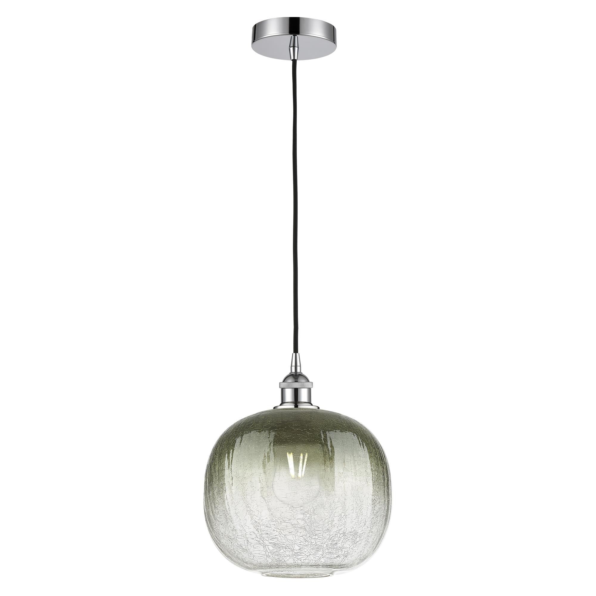 Shown in Polished Chrome finish and Slate glass