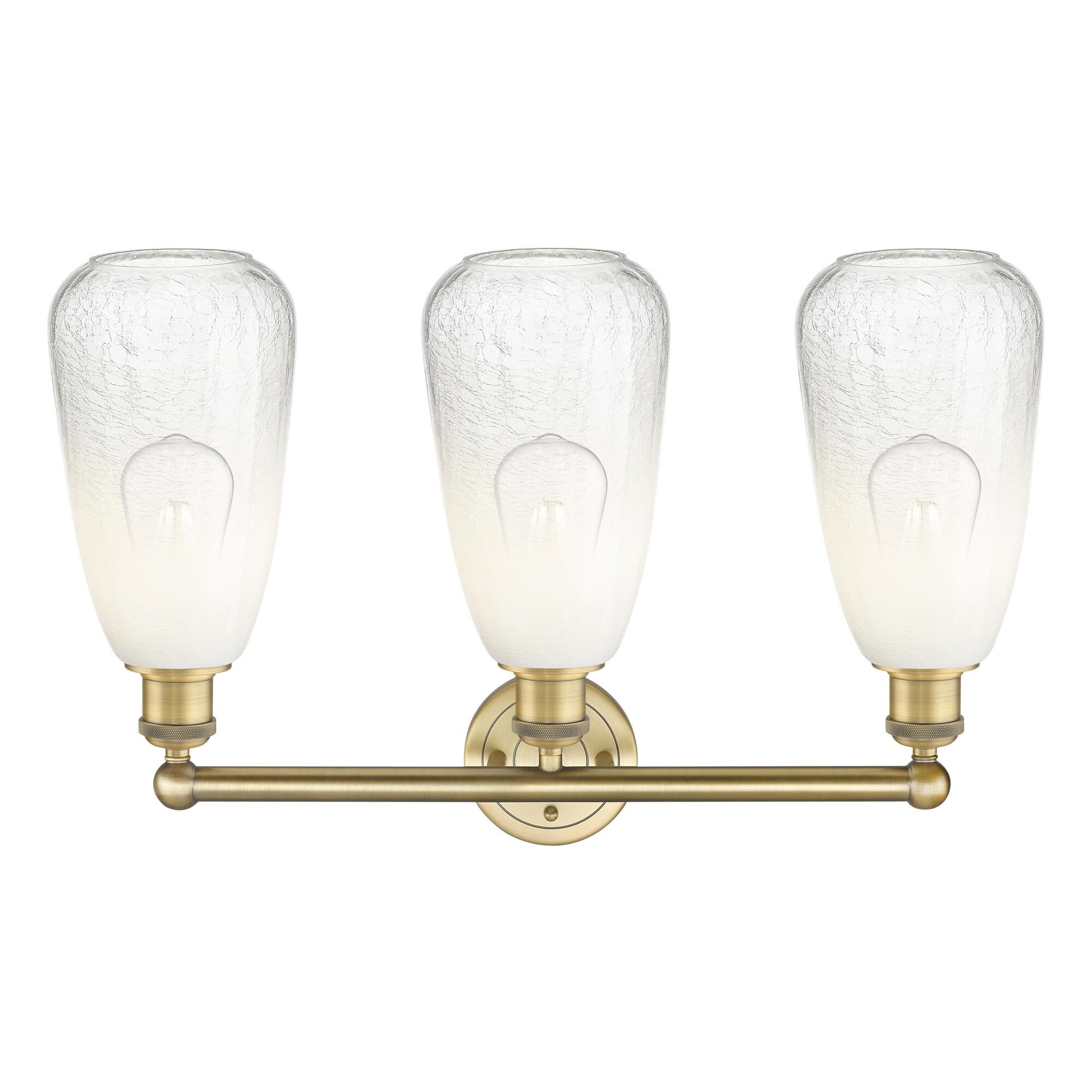 Shown in Brushed Brass finish and Opal glass