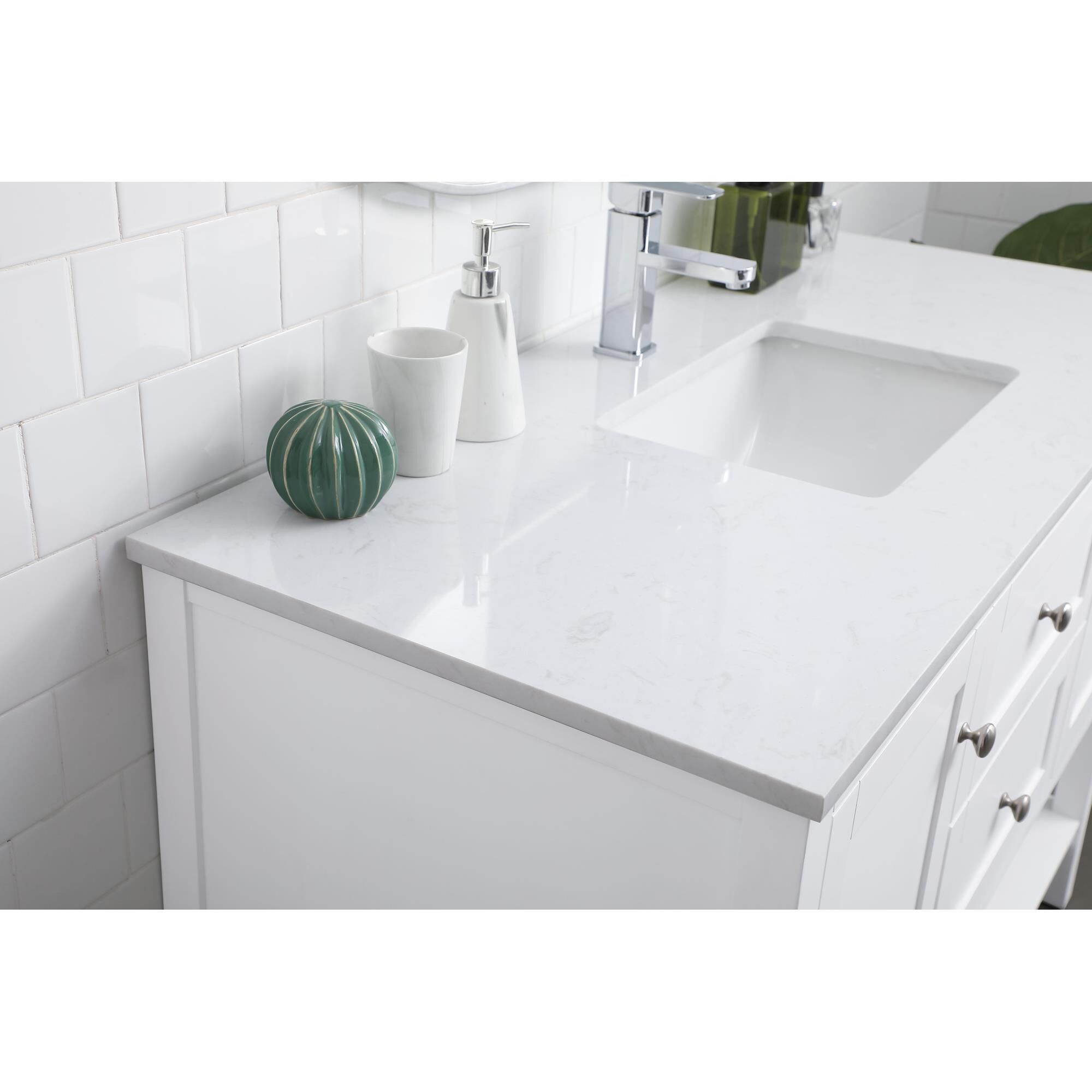 Shown in White finish