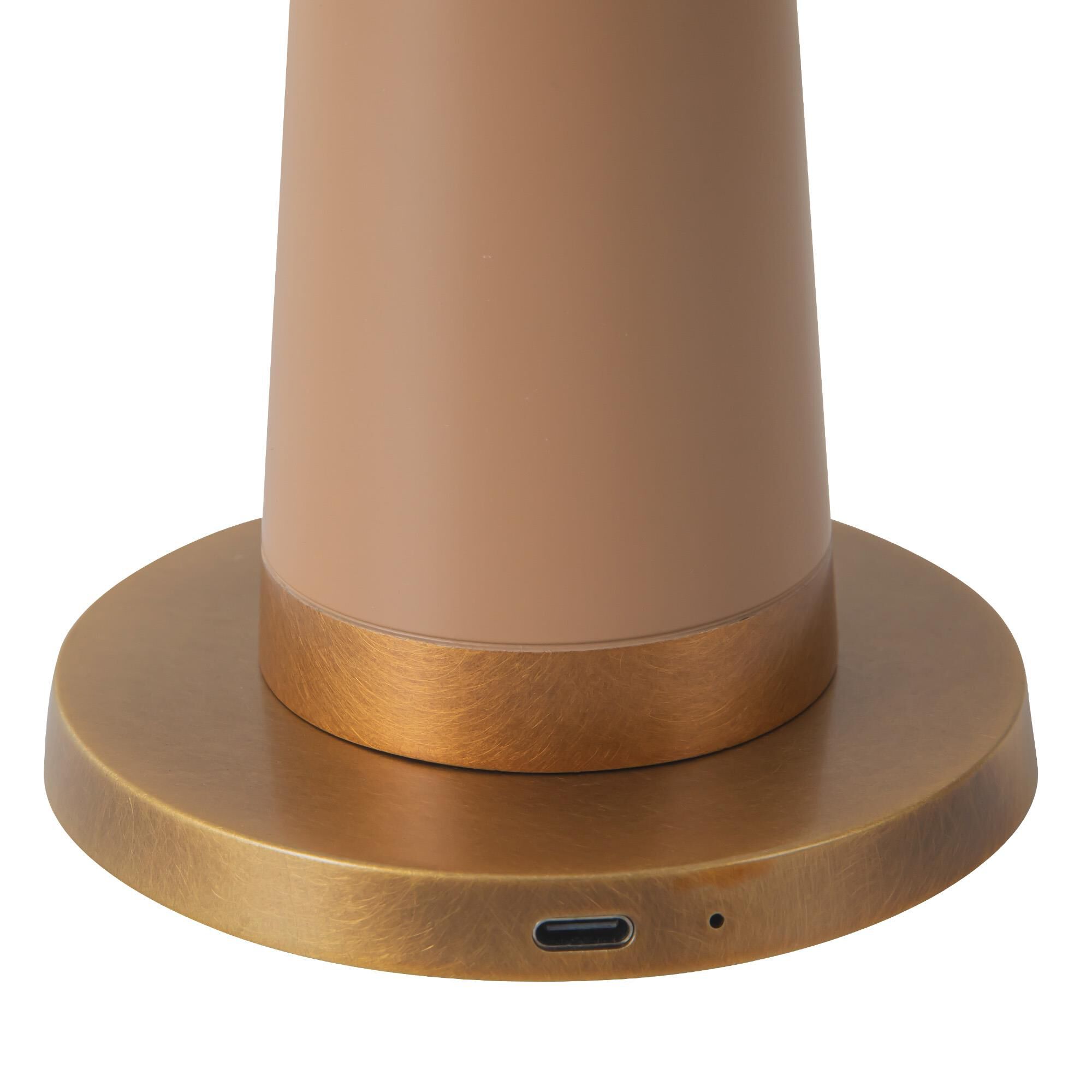 Shown in Peach finish and Opal glass