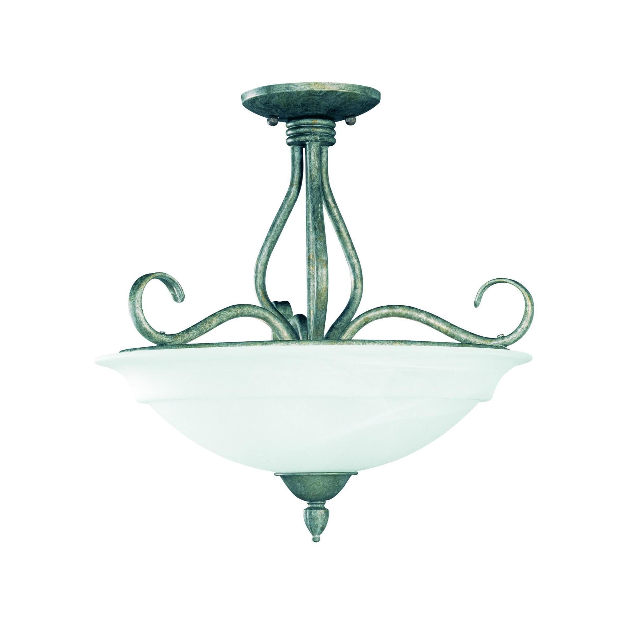 Shown with Cream Faux Alabaster glass