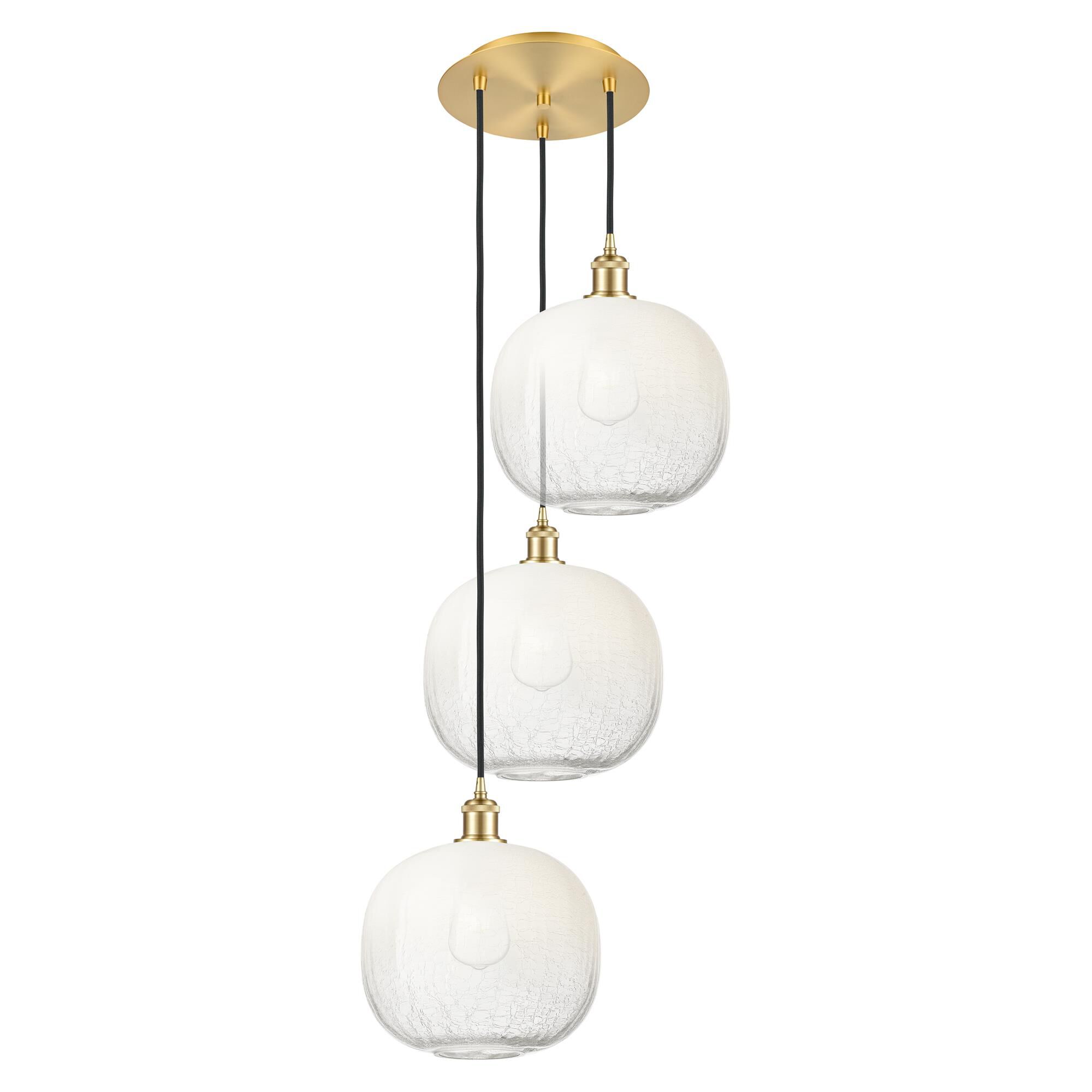Shown in Satin Gold finish and Opal glass