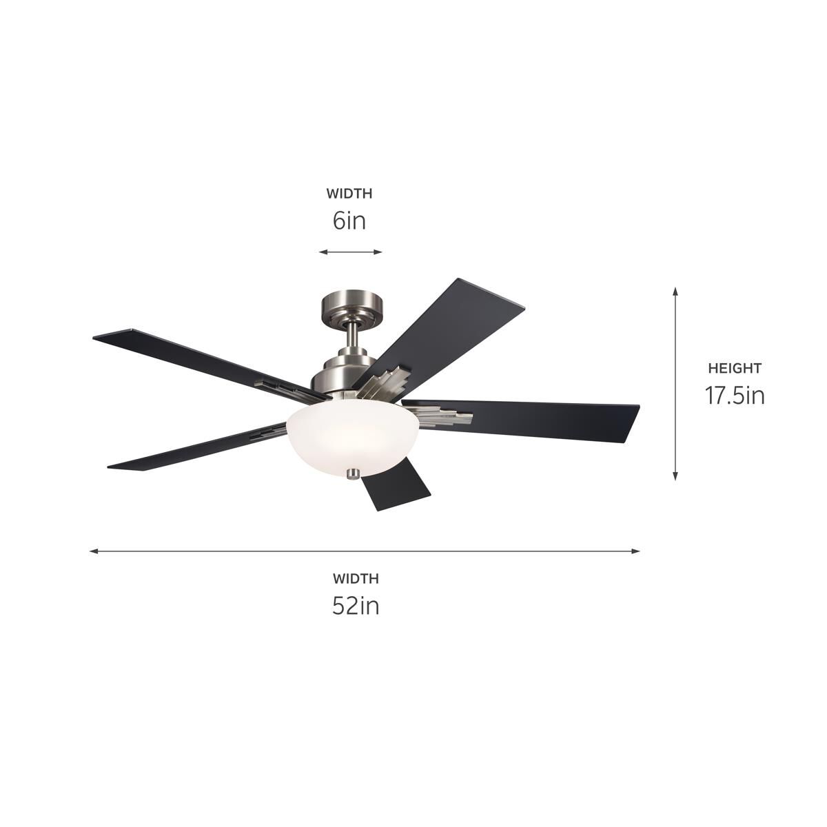 Vinea 52 Inch Ceiling Fan with Light Kit by Kichler Lighting
