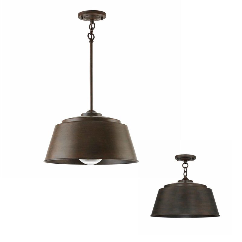 Tybee 16 Inch 1 Light Semi Flush Mount by Capital Lighting Fixture Company