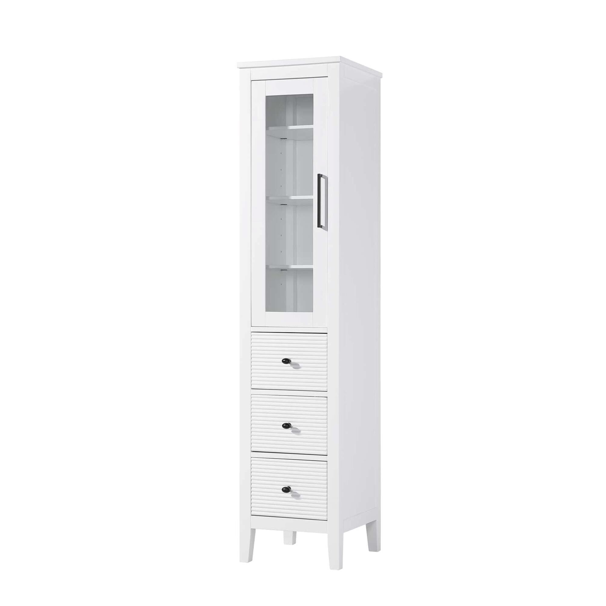 Shown in White finish