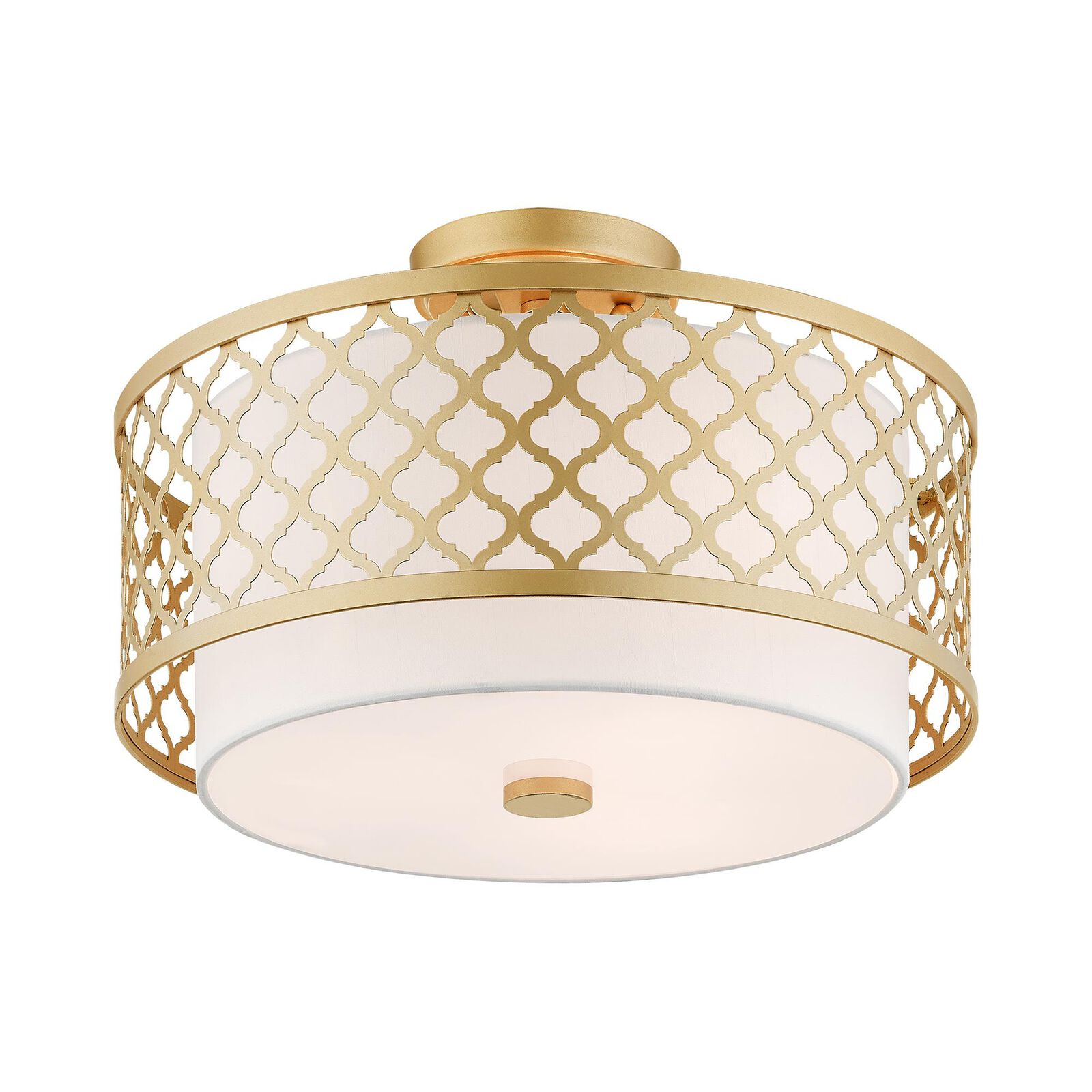 Arabesque 15 Inch 3 Light Semi Flush Mount | Capitol Lighting