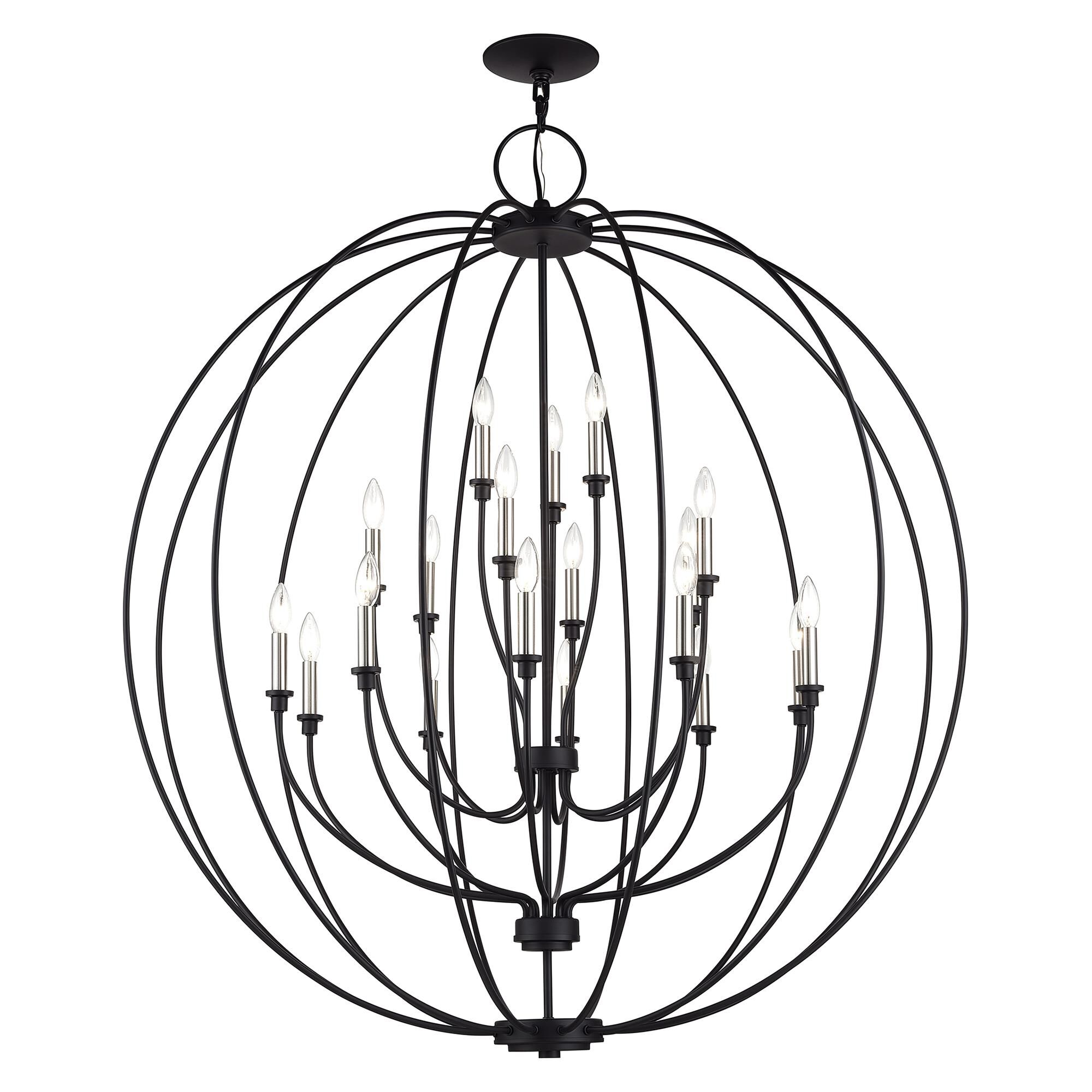 Shown in Black with Brushed Nickel Accents finish