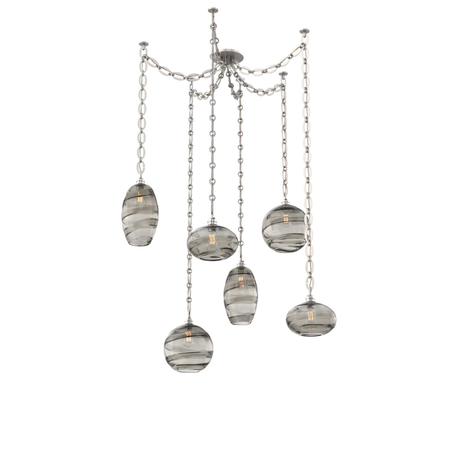 Shown in Beige Silver finish and Smoke glass