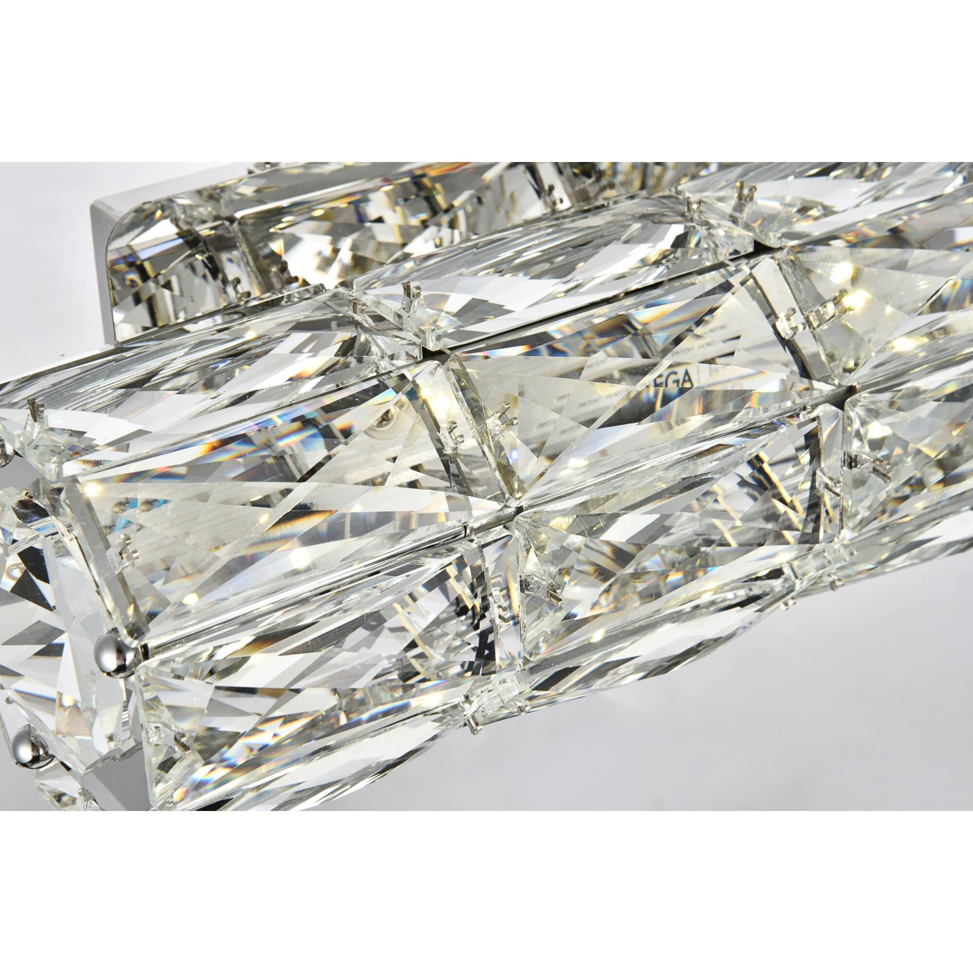 Shown in Chrome finish and Clear Royal Cut crystal