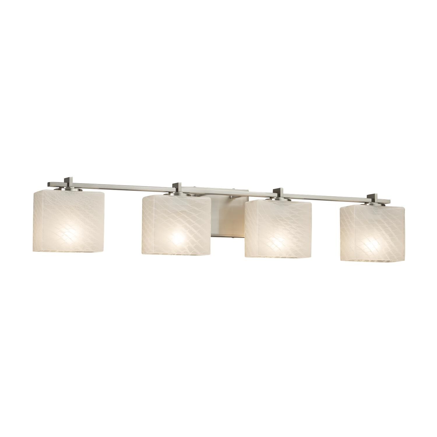 Fusion 35 Inch 4 Light Bath Vanity Light by Justice Design Group