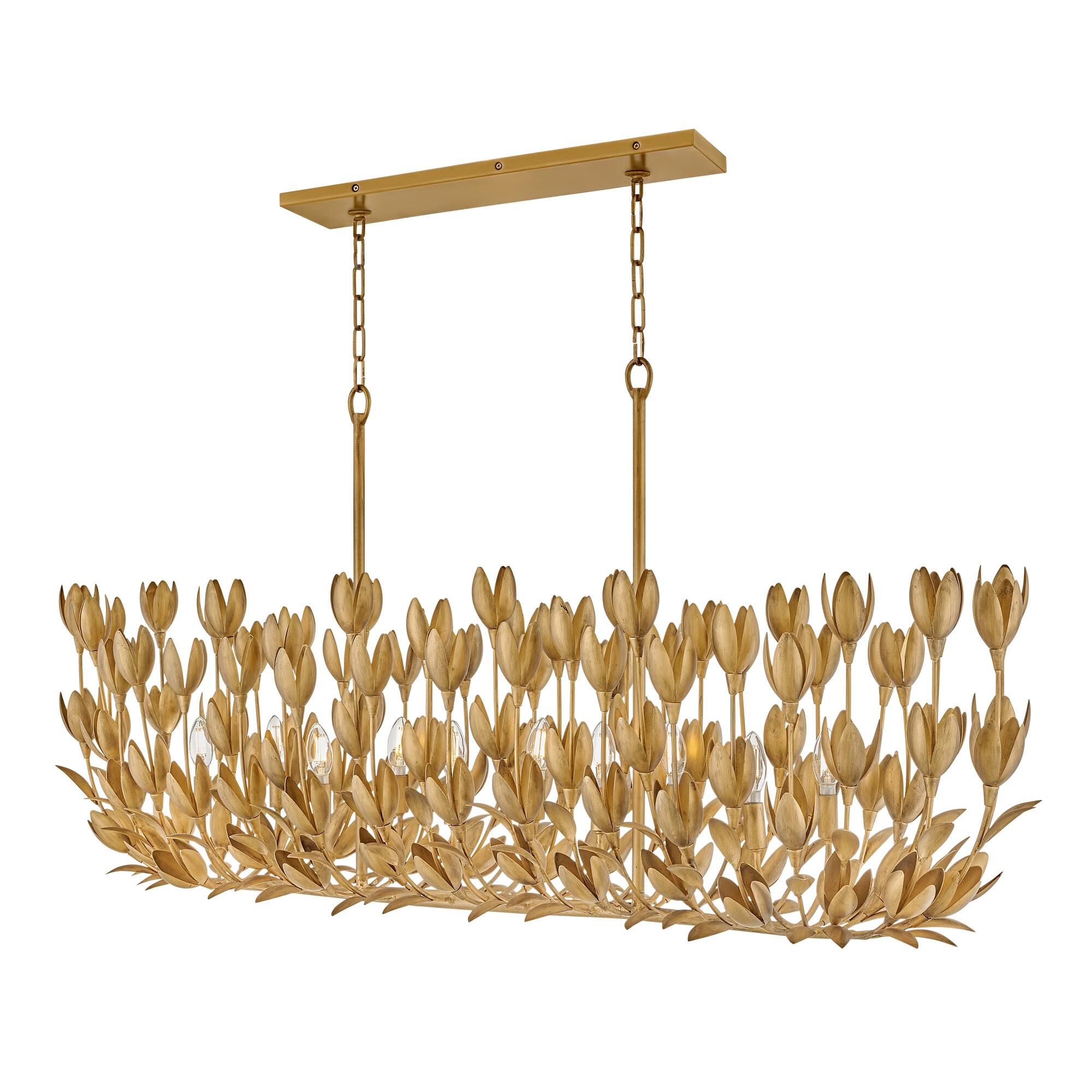 Flora Large Linear Chandelier,