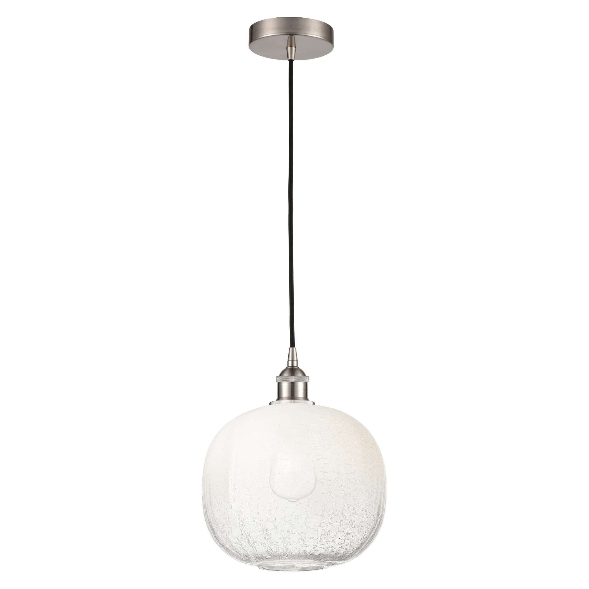 Shown in Brushed Satin Nickel finish and Opal glass