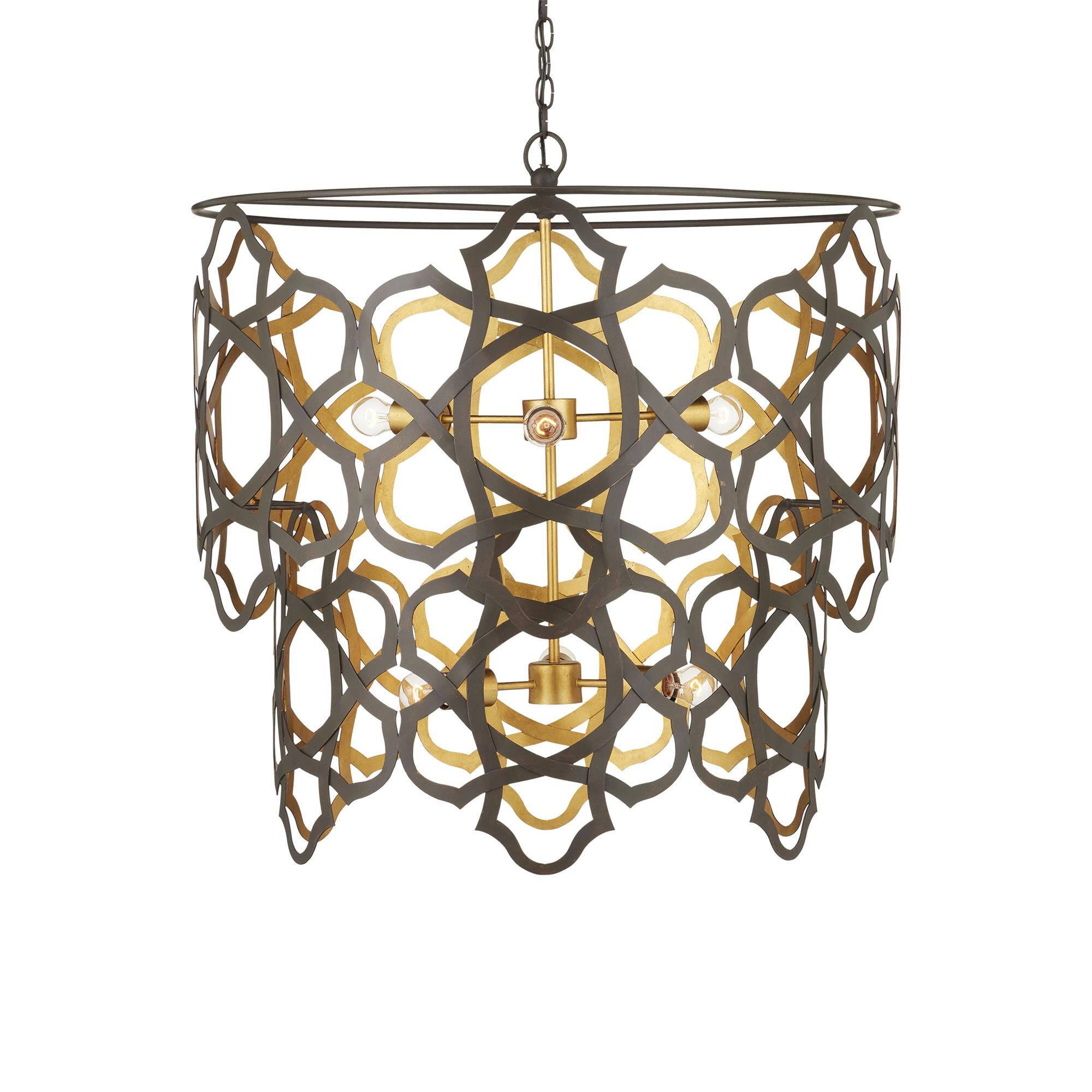 Shown in Bronze Gold/Contemporary Gold Leaf finish