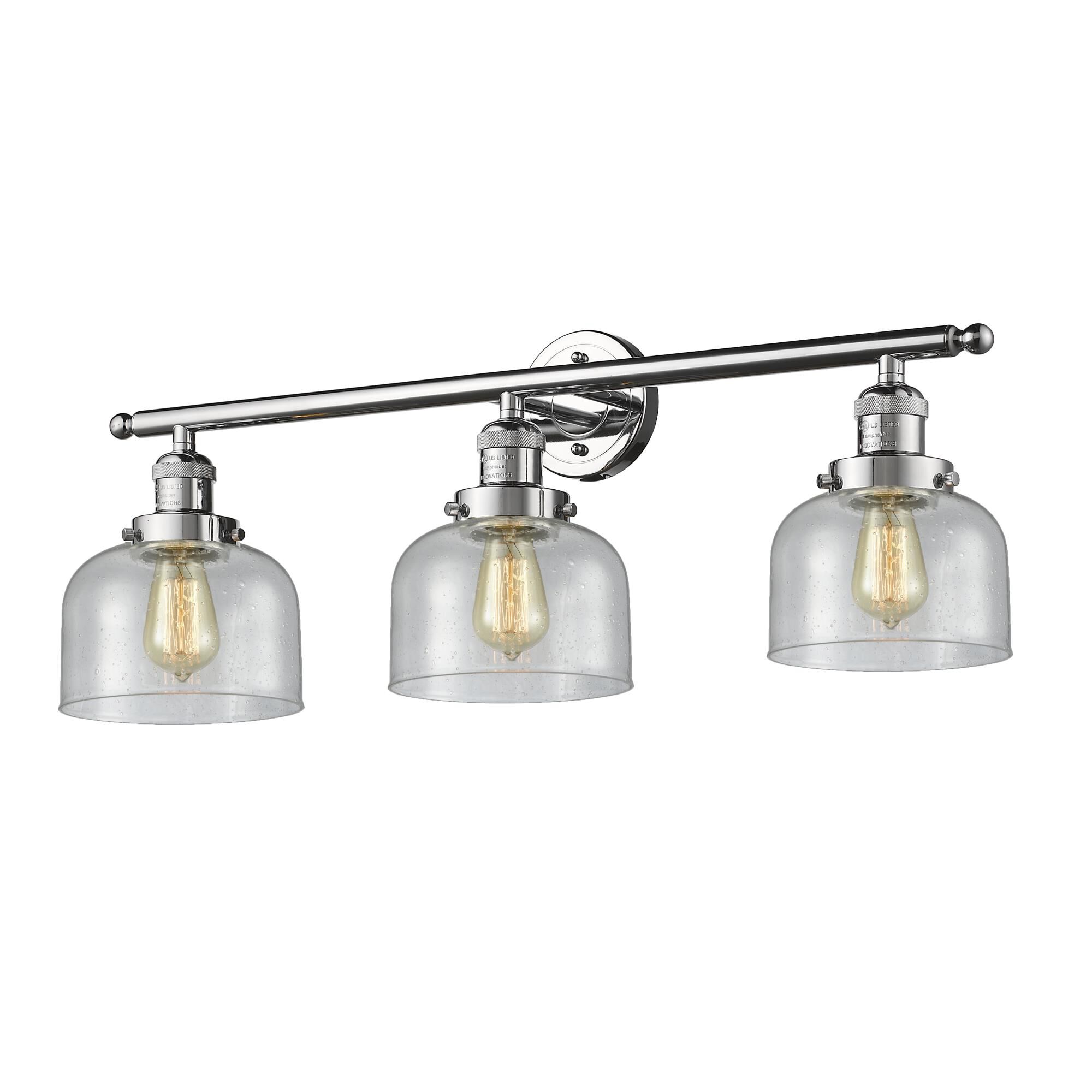 Bruno Marashlian Large Bell 32 Inch 3 Light Bath Vanity Light by Innovations Lighting