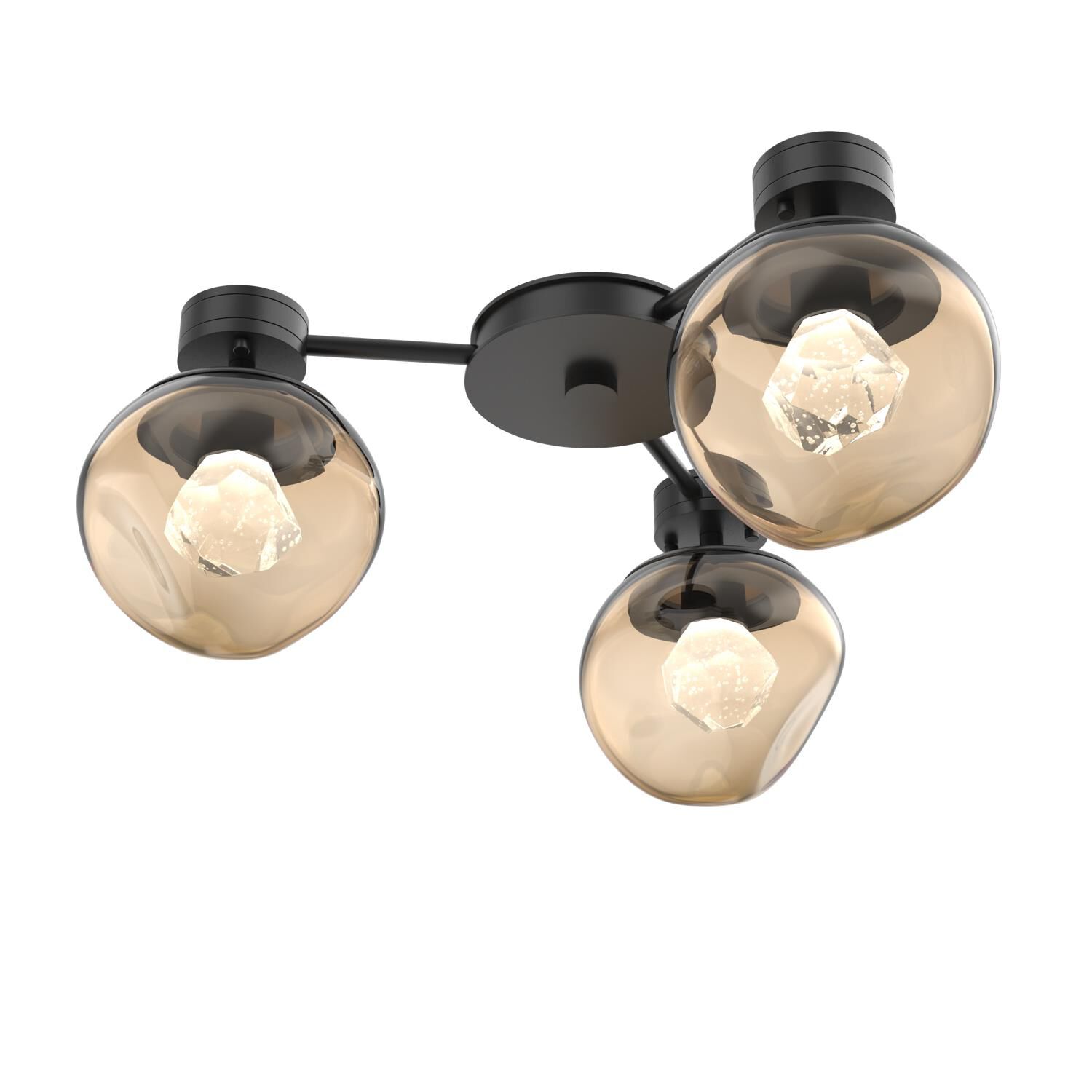 Levi Wilson Luna 23 Inch Semi Flush Mount by Hammerton Studio