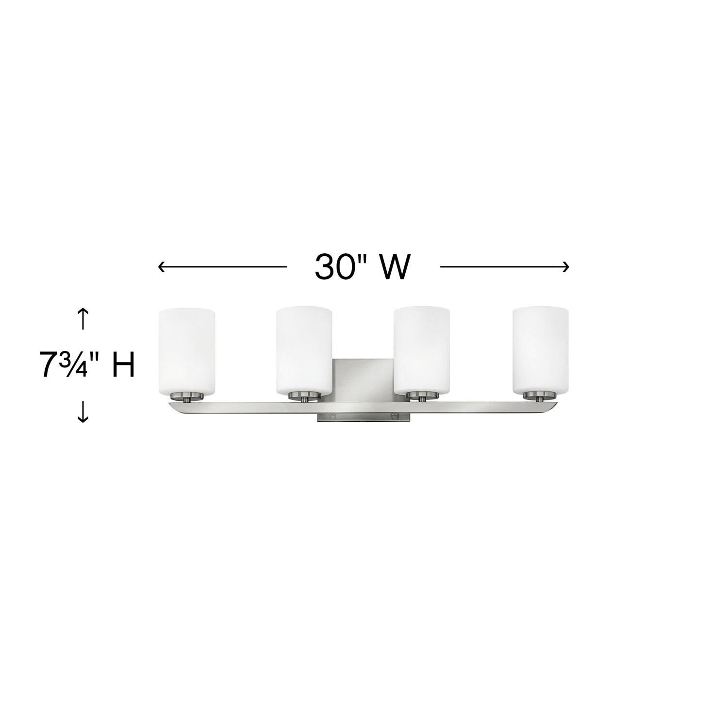 Kyra 30 Inch 4 Light Bath Vanity Light by Hinkley Lighting