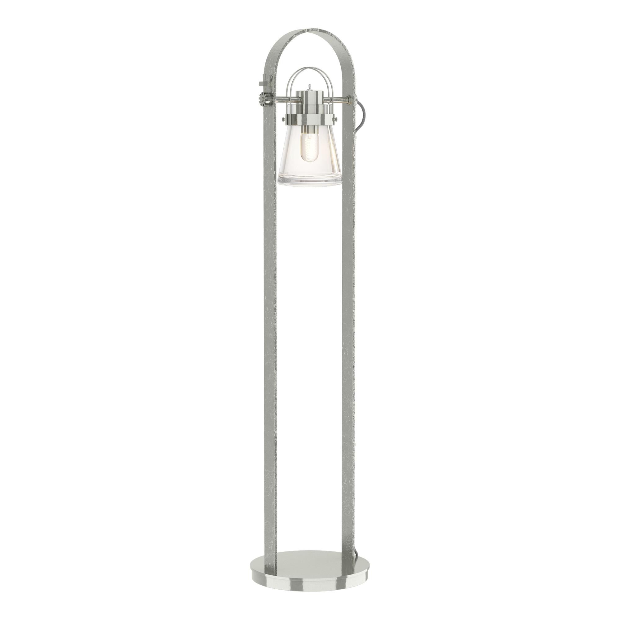 Shown in Sterling finish and Clear glass