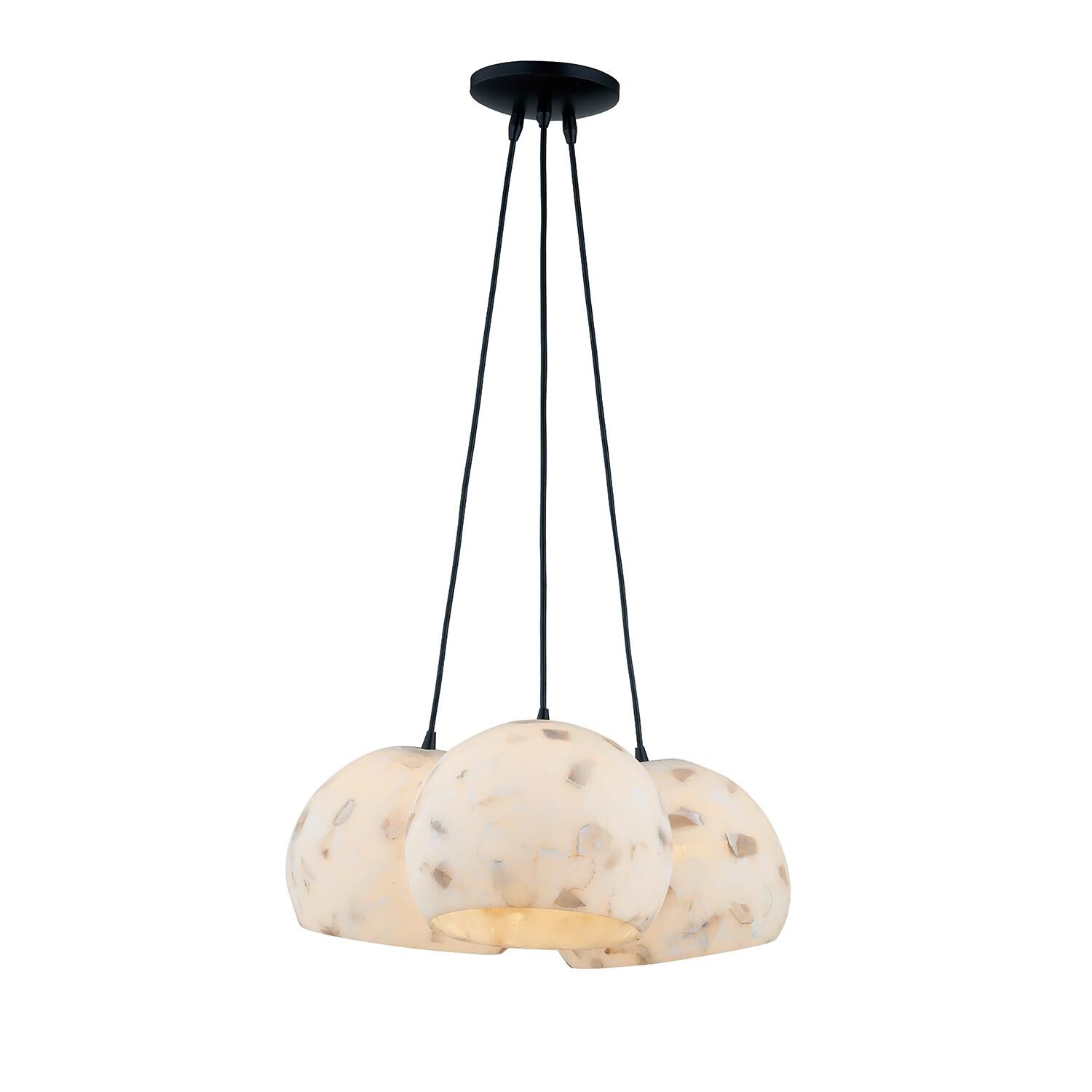 Alabaster Rocks! - Globe 22 Inch Large Pendant by Justice Design Group