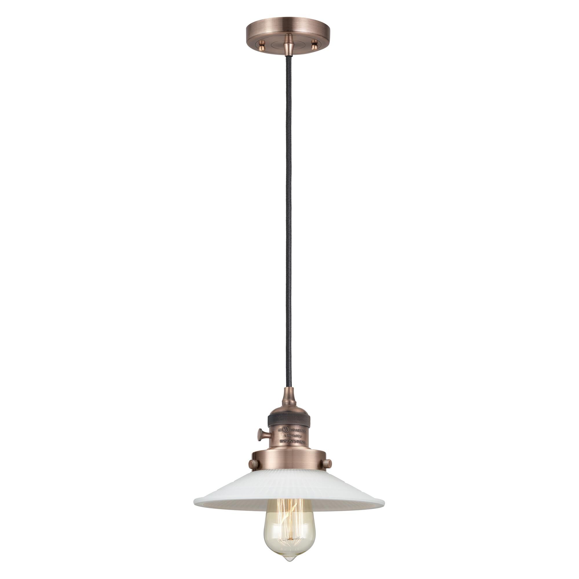 Bruno Marashlian Halophane Mini Pendant by Innovations Lighting