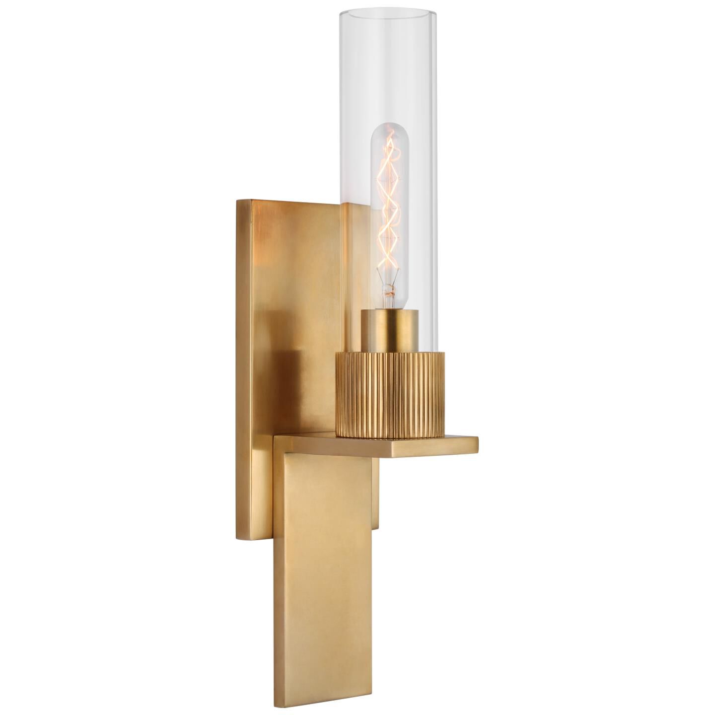 Visual Comfort Signature Collection Ray Booth Beza 14 Inch LED Wall Sconce