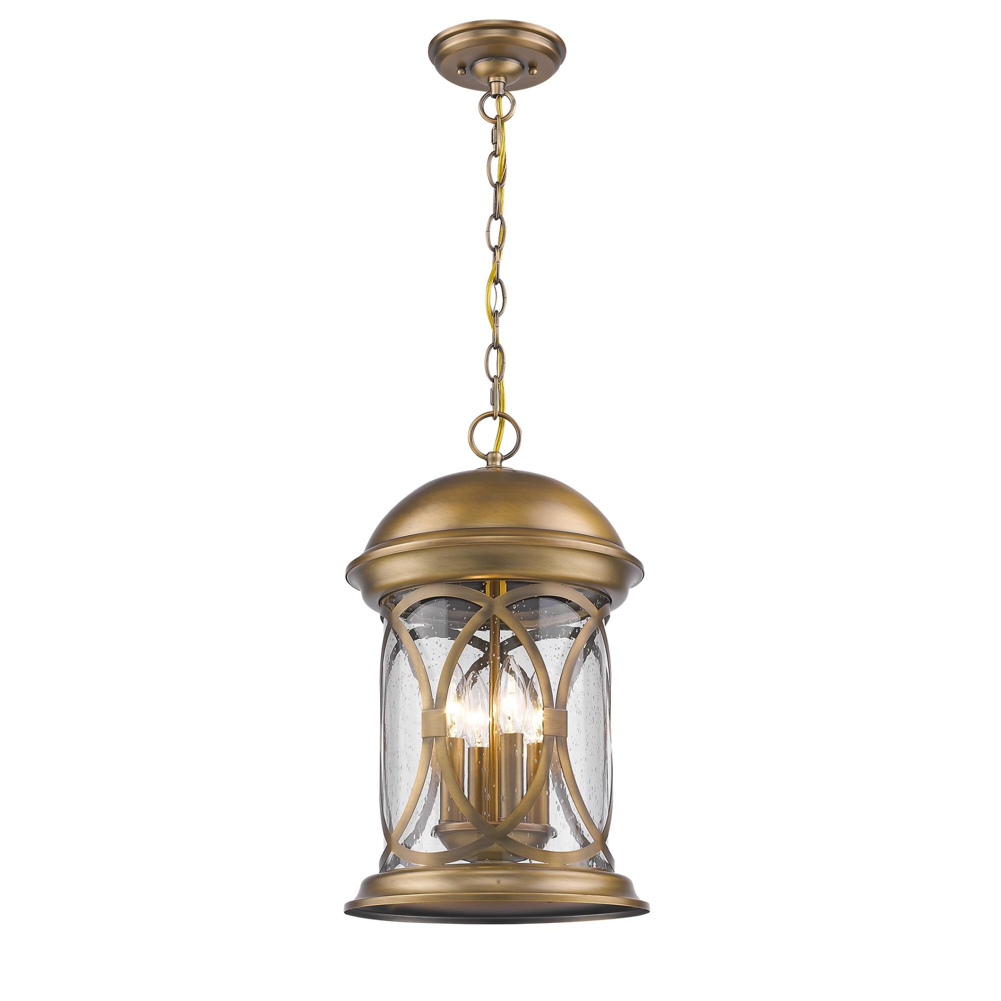 Lincoln 18 Inch Tall 4 Light Outdoor Hanging Lantern by Acclaim Lighting