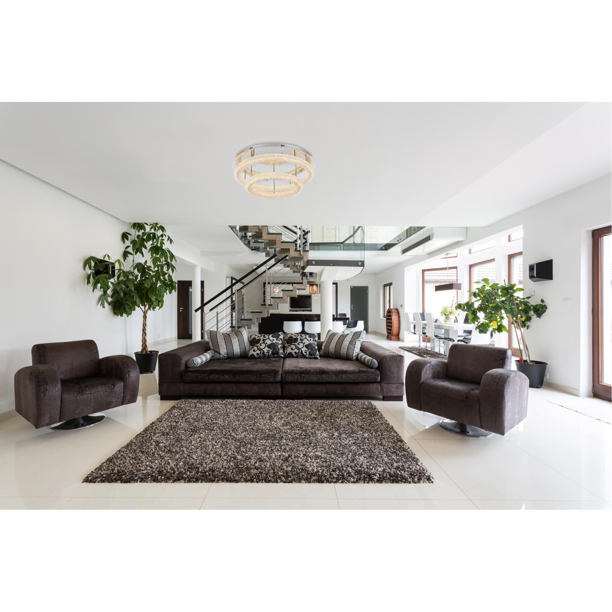 Bowen 30 Inch Flush Mount by Elegant Lighting