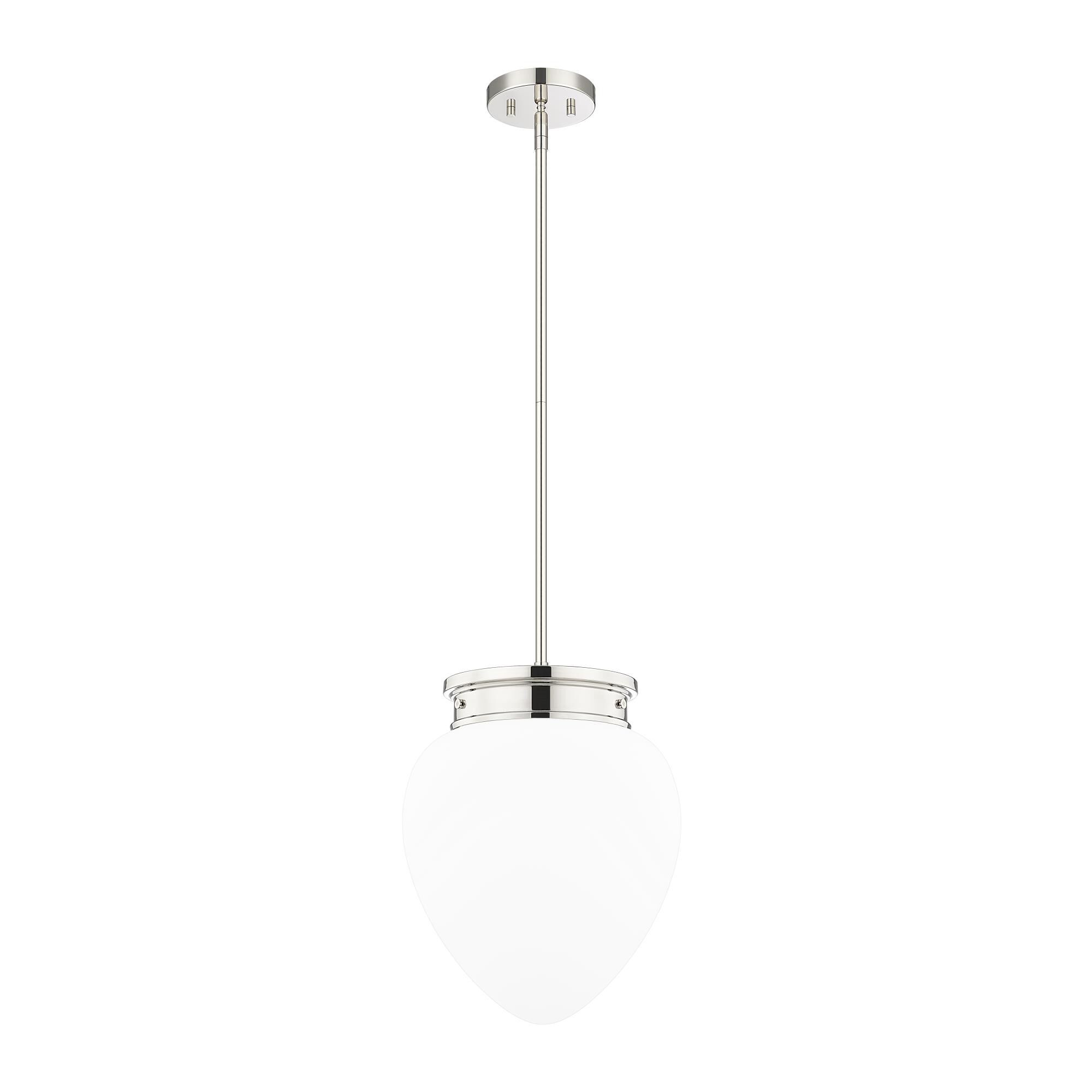 Shown in Polished Nickel finish and Etched Opal glass