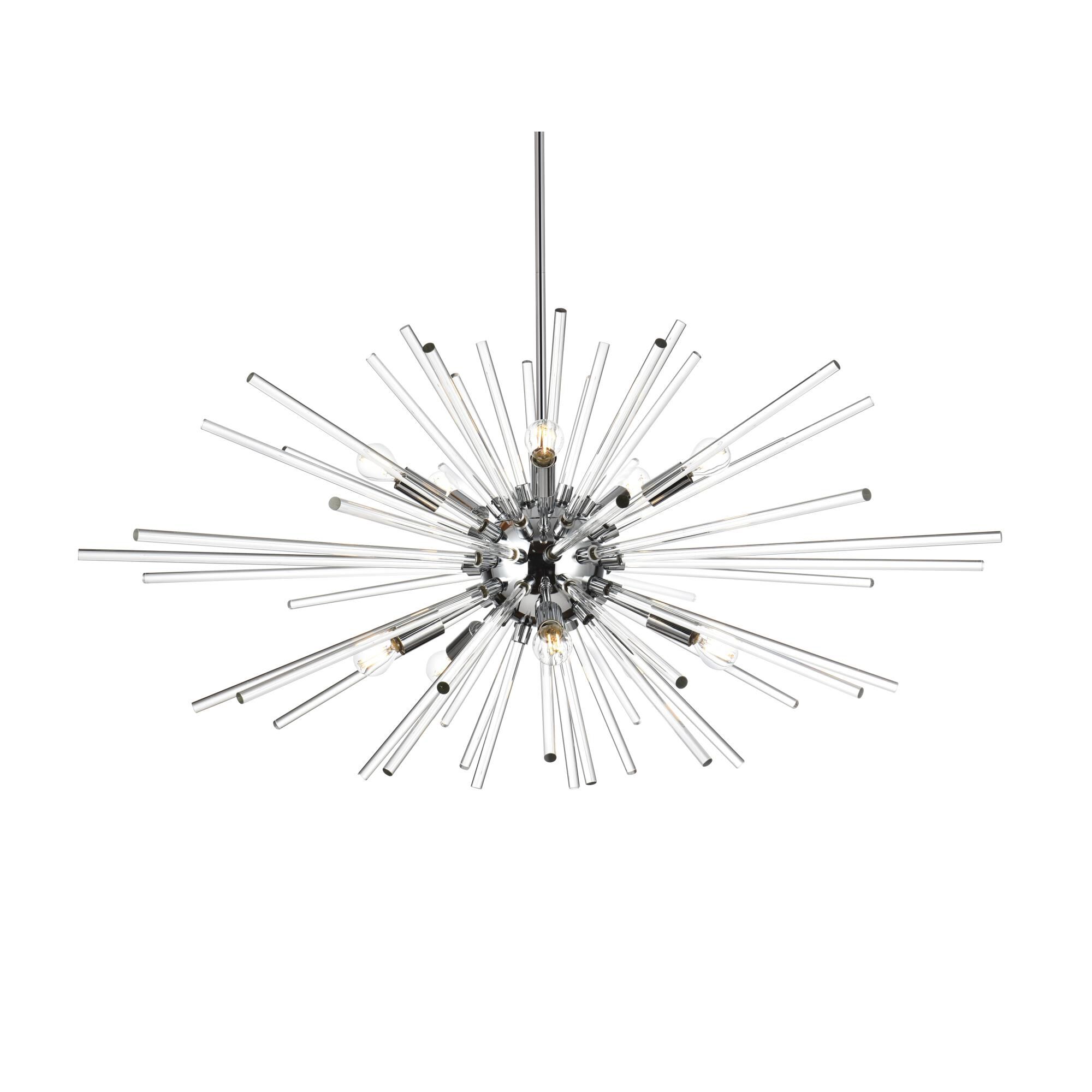 Sienna 42 Inch 10 Light Chandelier by Elegant Lighting