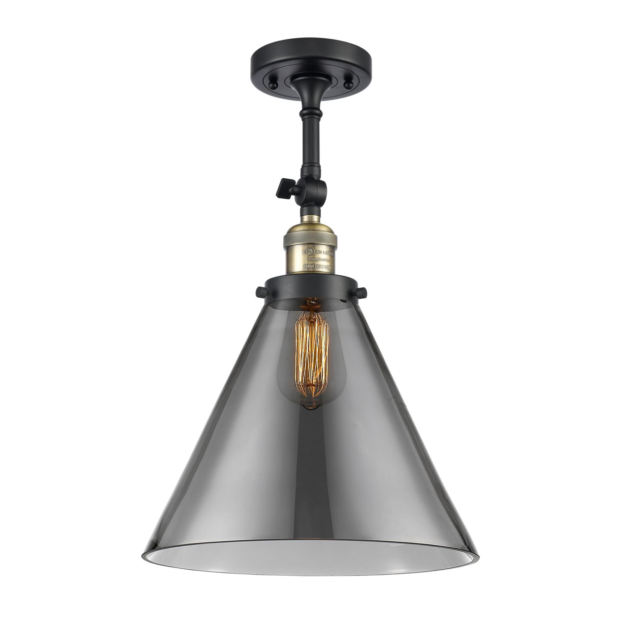 Bruno Marashlian Cone 12 Inch 1 Light Semi Flush Mount by Innovations Lighting