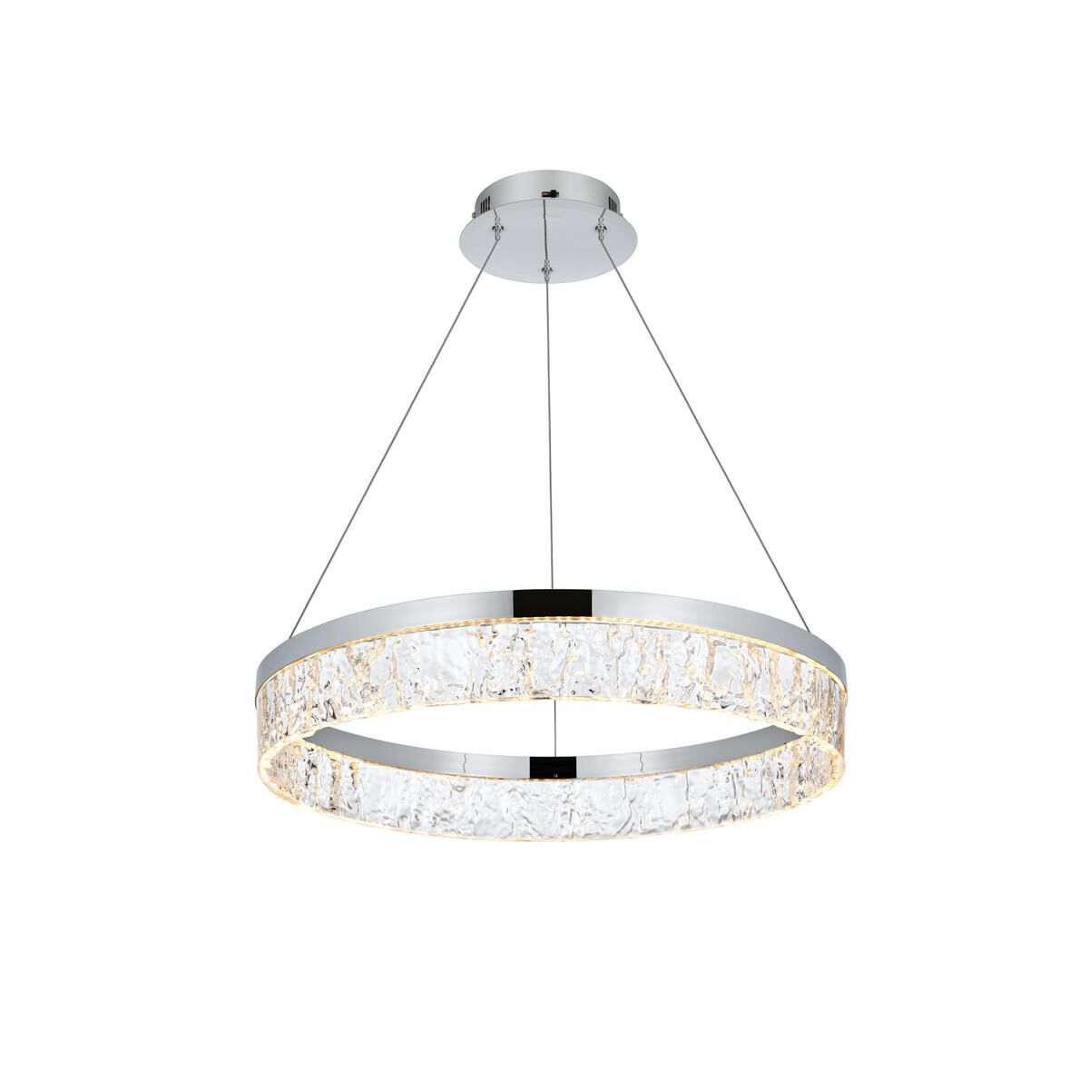 Linden 22 Inch Large Pendant by Elegant Lighting