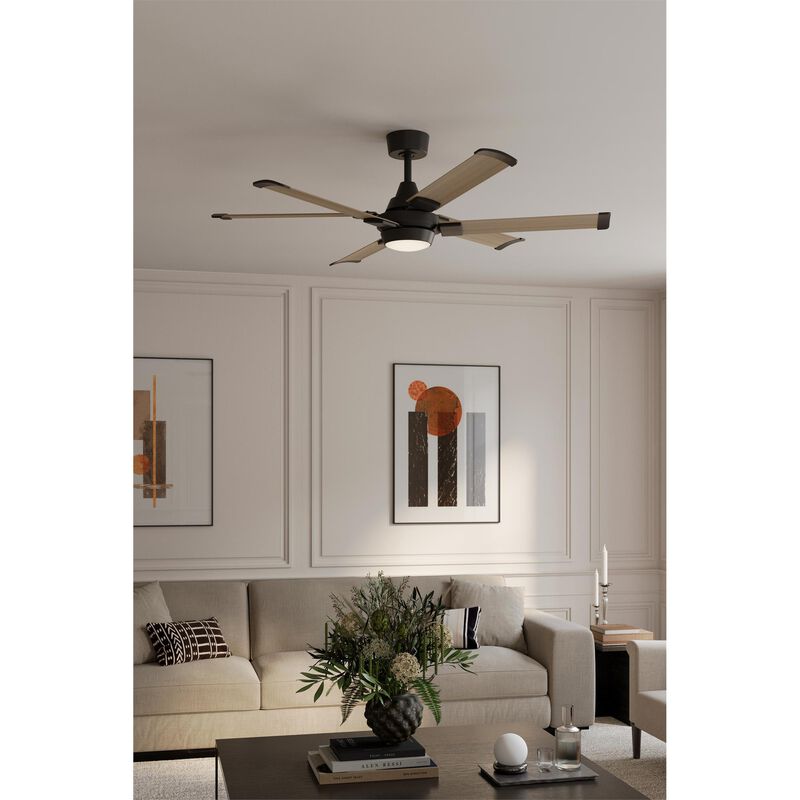 Soarin 56 Inch Ceiling Fan with Light Kit by Minka Aire