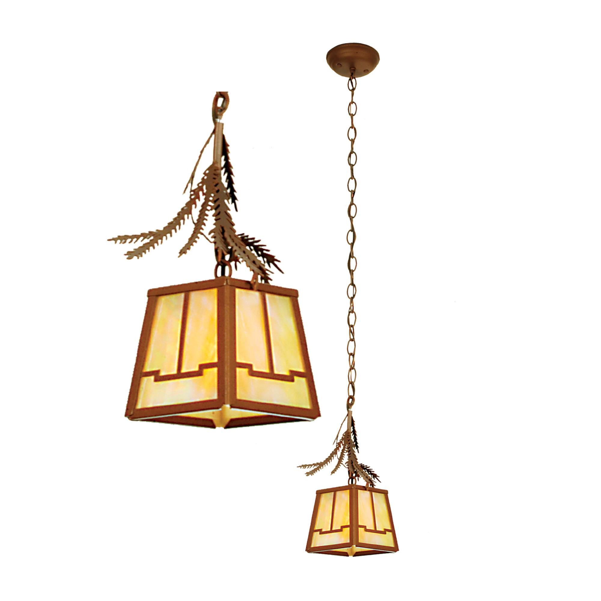 Pine Branch Valley View 8 Inch Mini Pendant by Meyda Lighting
