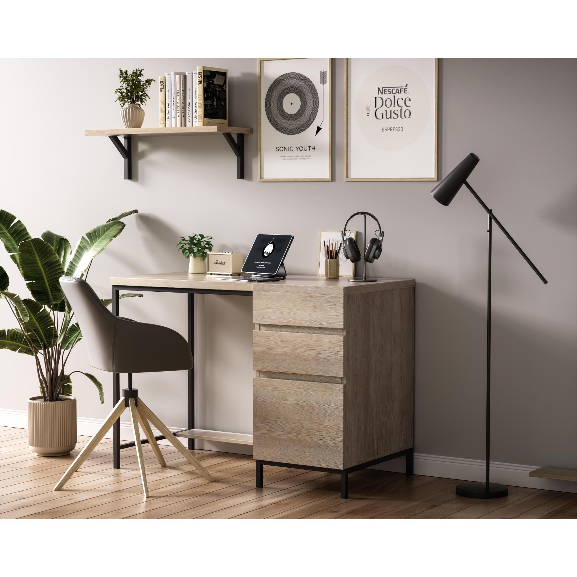 Emerson 30 Inch Storage Cabinet by Elegant Decor