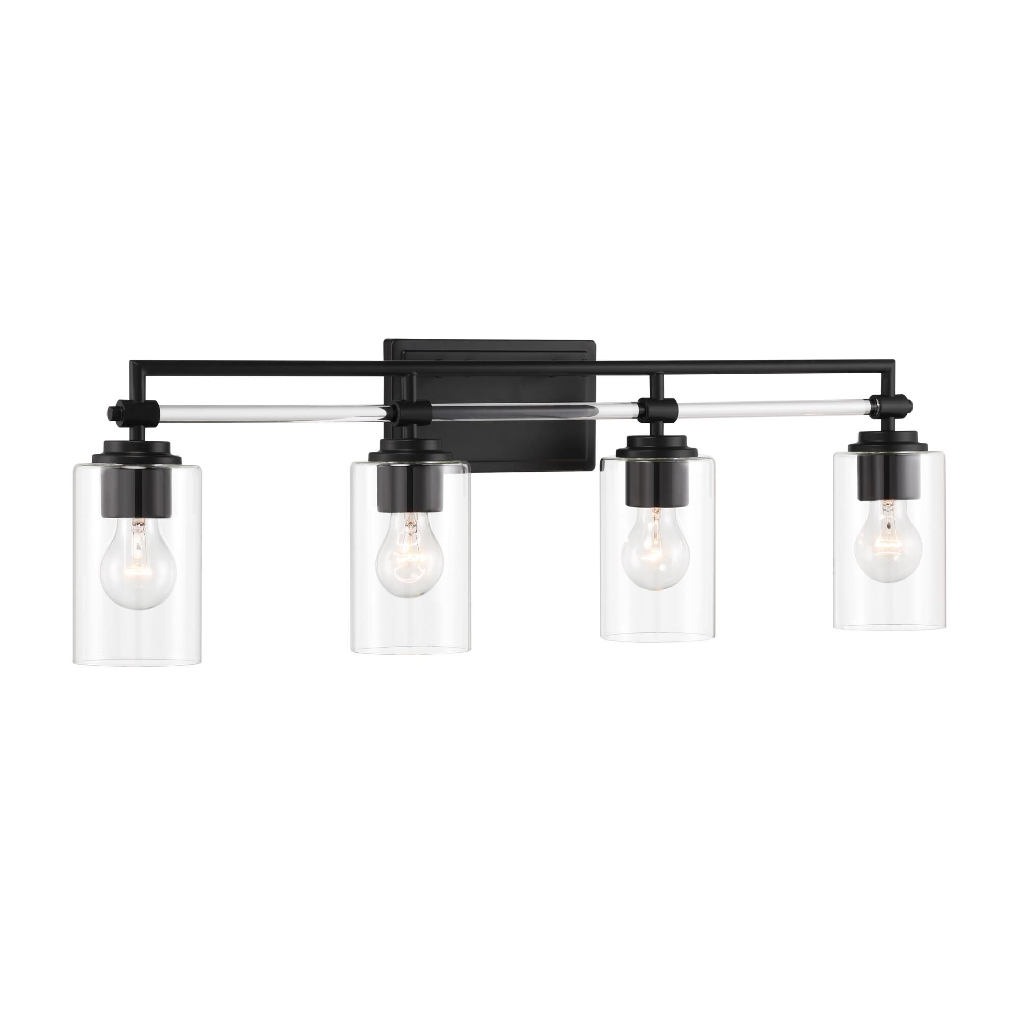 Shown in Coal finish and Clear glass