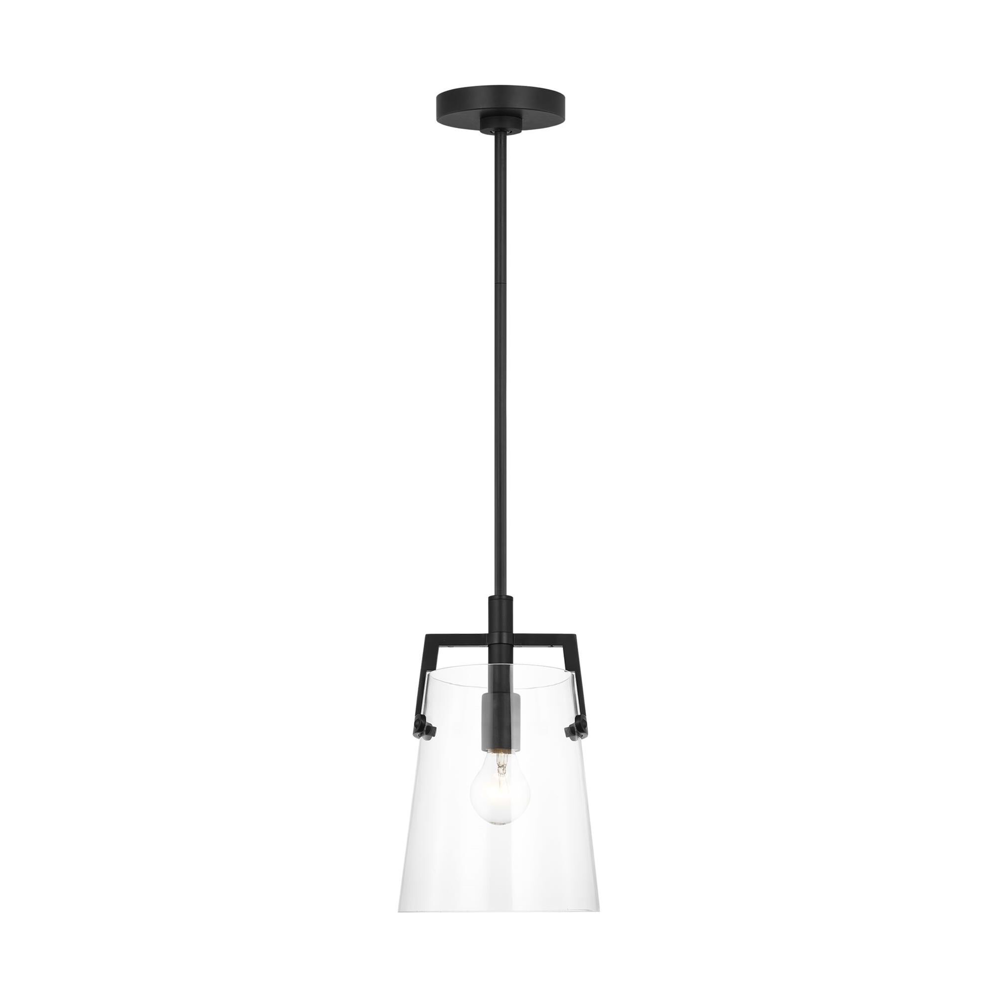 Shown in Midnight Black finish and Clear glass