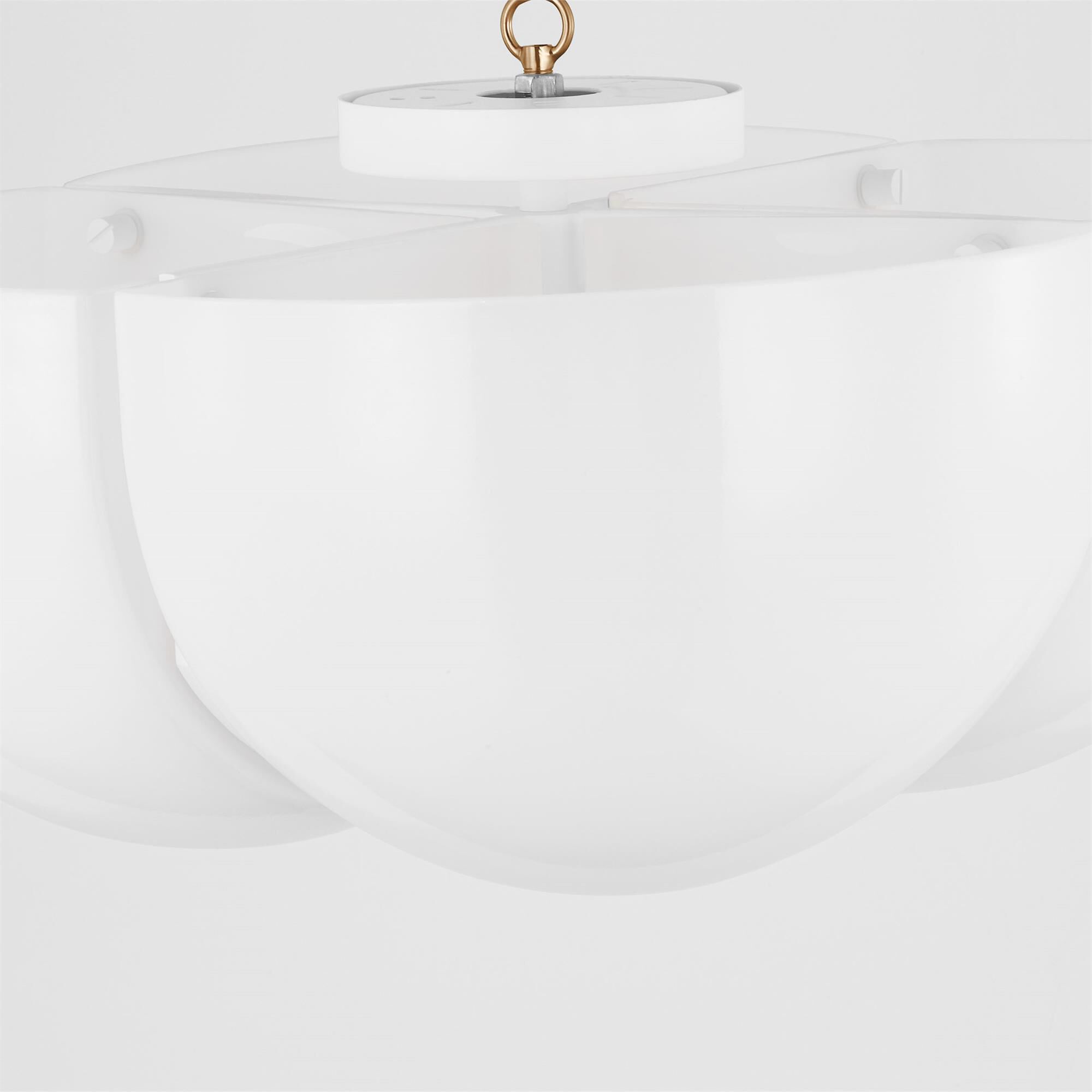 Christiane Lemieux Cheverny 20 Inch 4 Light Semi Flush Mount,