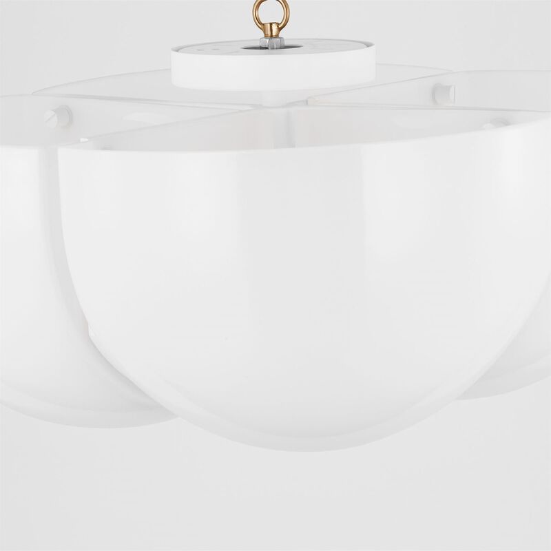 Christiane Lemieux Cheverny 20 Inch 4 Light Semi Flush Mount by Visual Comfort Studio