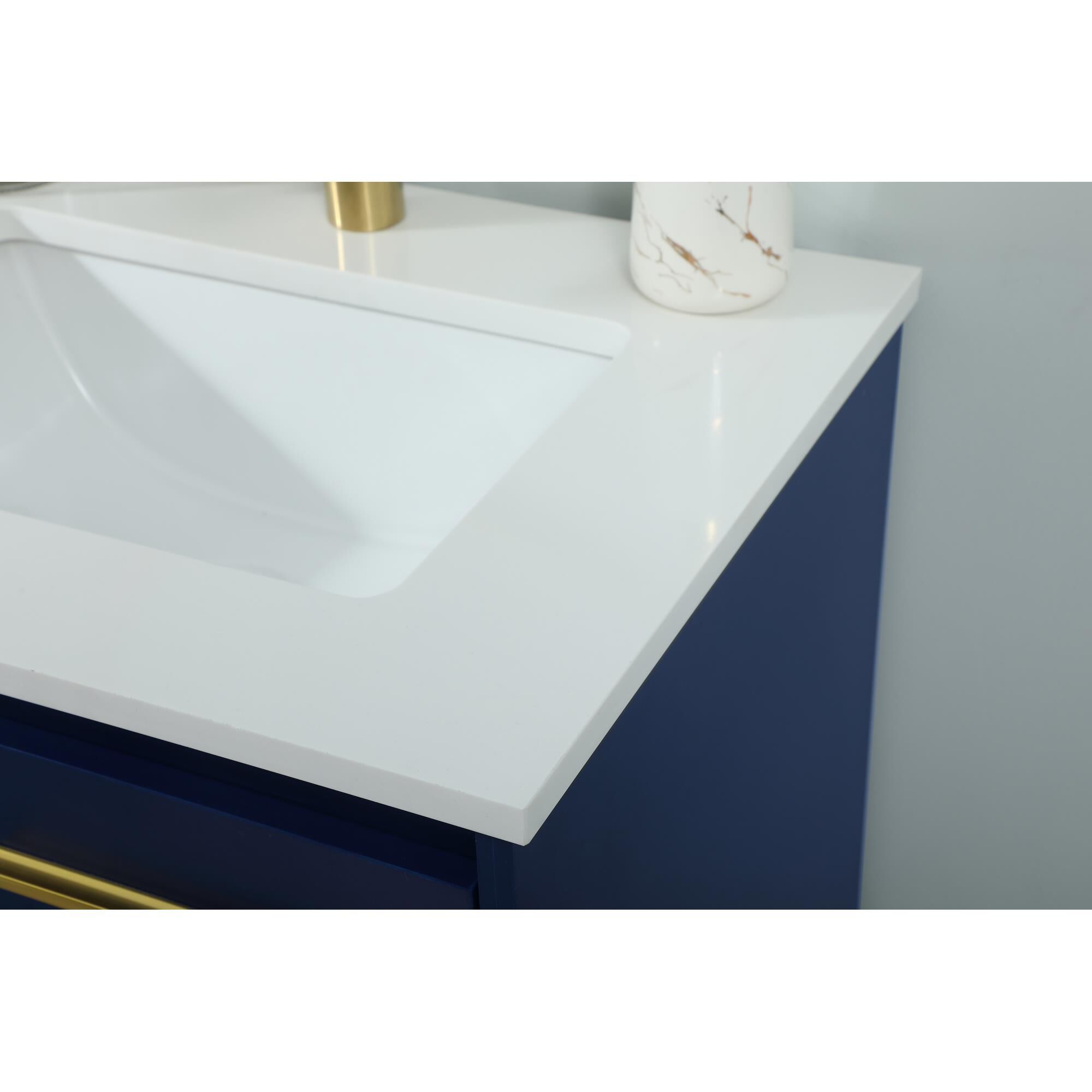 Shown in Blue finish