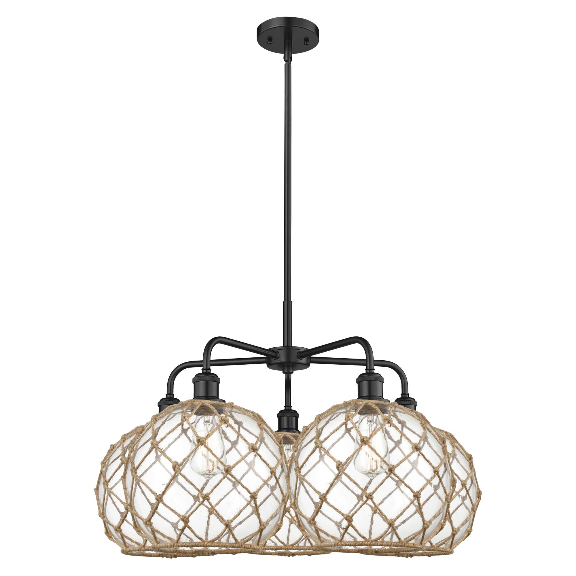 Bruno Marashlian Farmhouse Rope 29 Inch Chandelier by Innovations Lighting