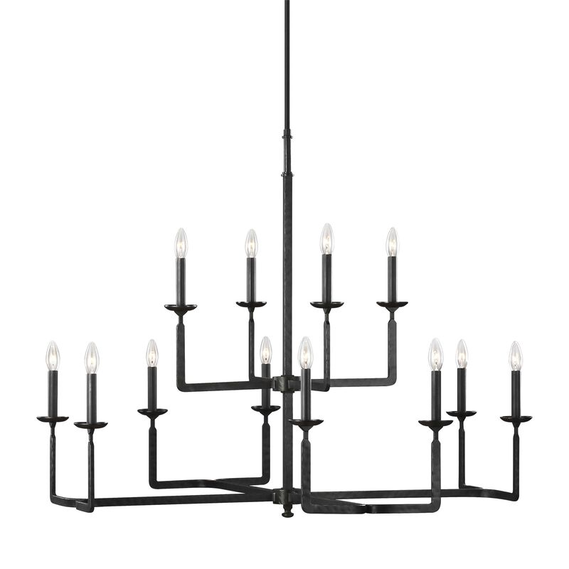 Ansley 44 Inch 12 Light Chandelier by Generation Lighting