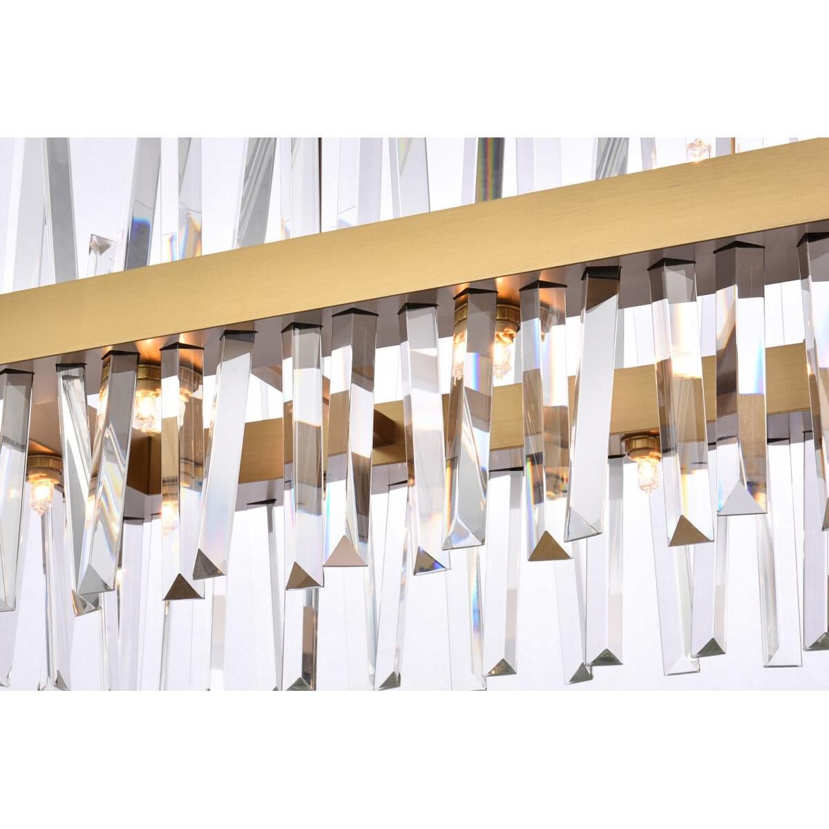 Serephina 30 Inch 16 Light Linear Suspension Light by Elegant Lighting