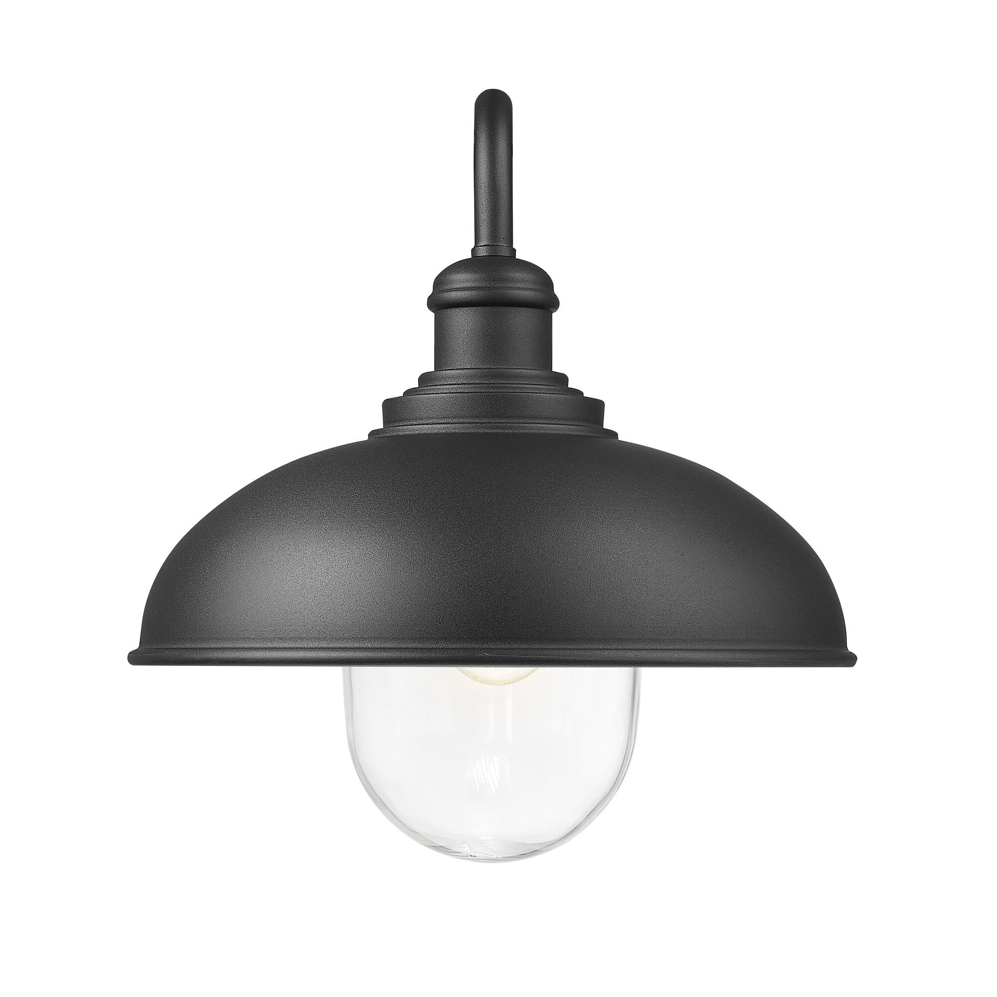 Shown in Sand Black finish and Clear glass and Clear shade