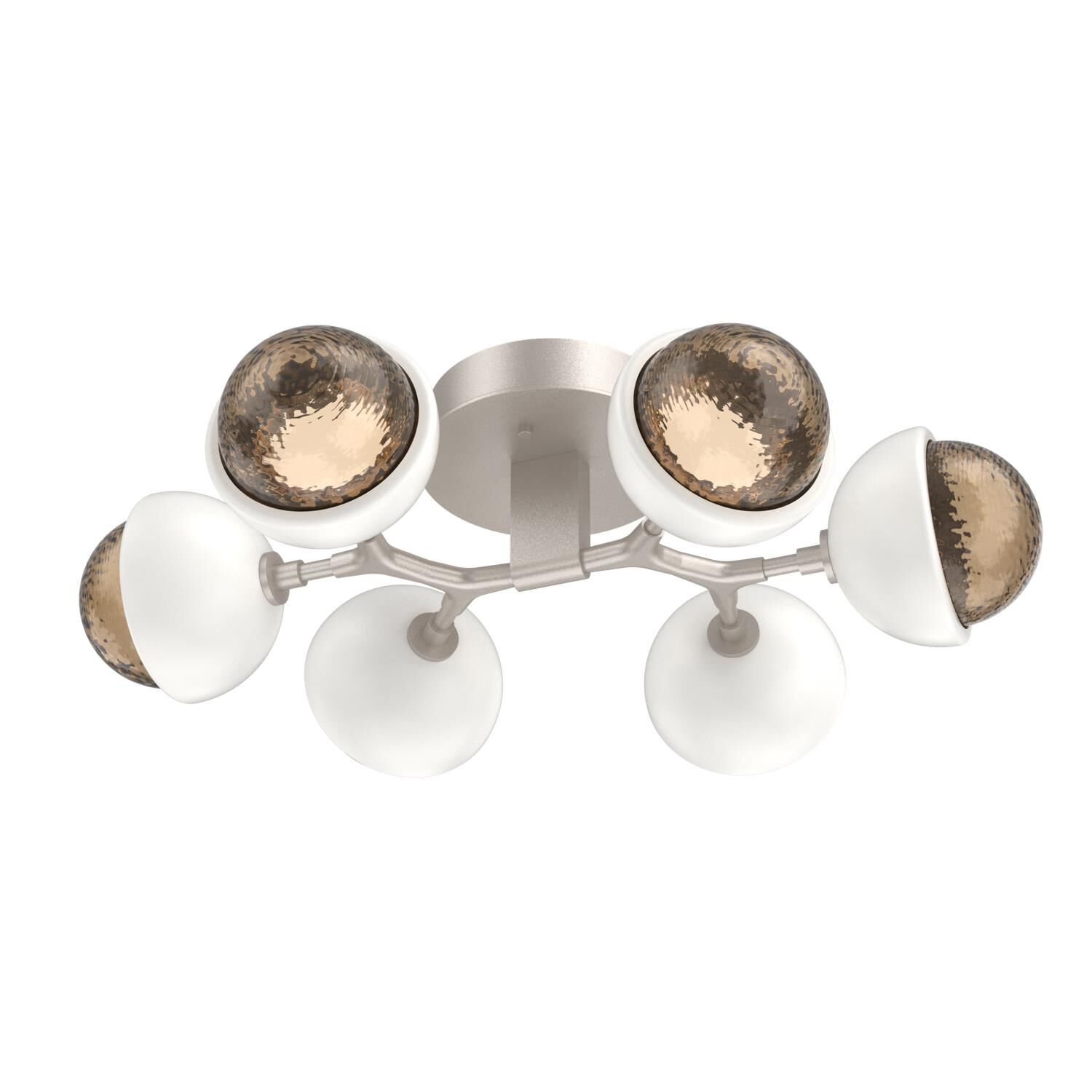Shown in Beige Silver finish and Bronze glass and Salt White accent