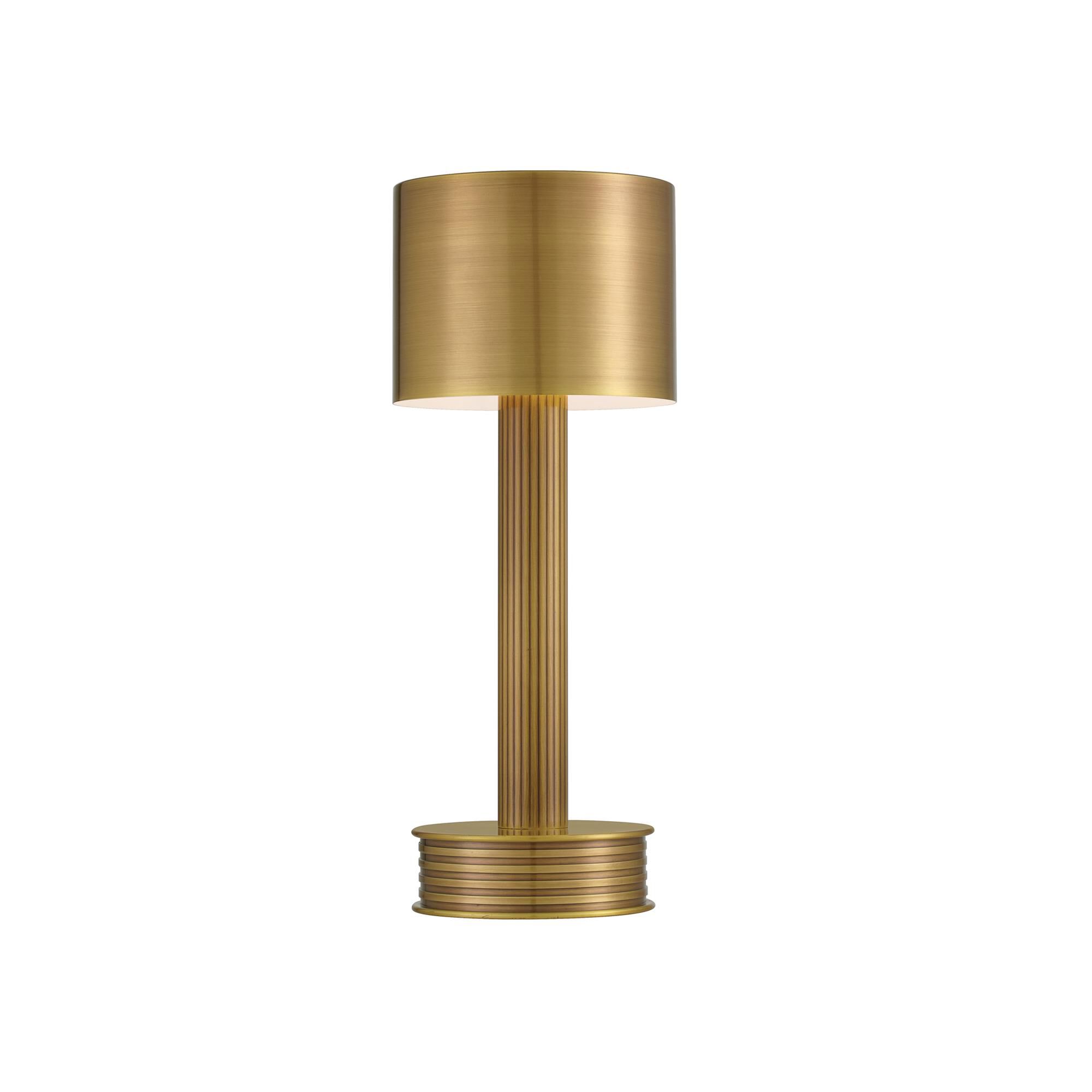 Shown in Brass finish and Polished Brass Metal shade