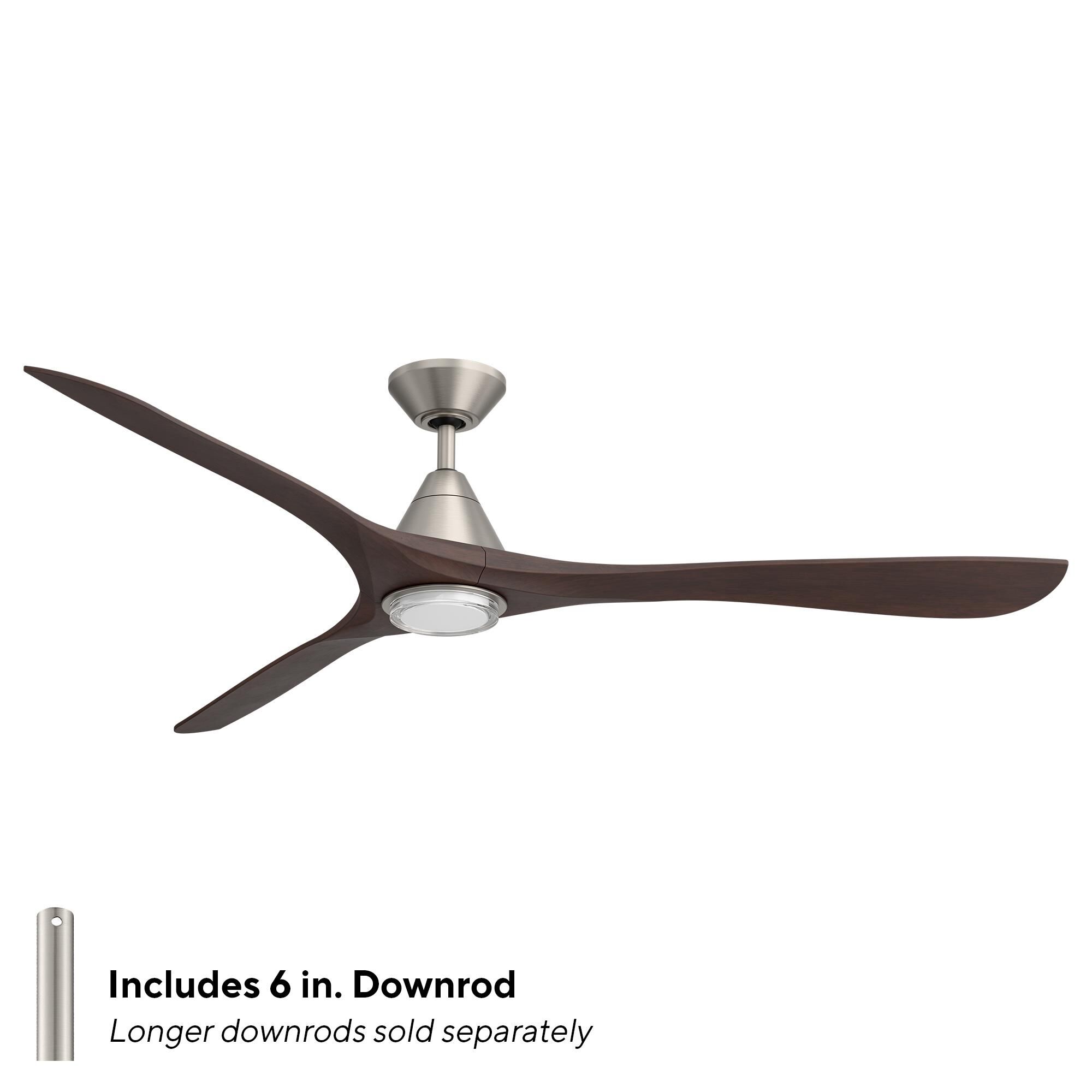 Carve 72 Inch Ceiling Fan with Light Kit by Modern Forms