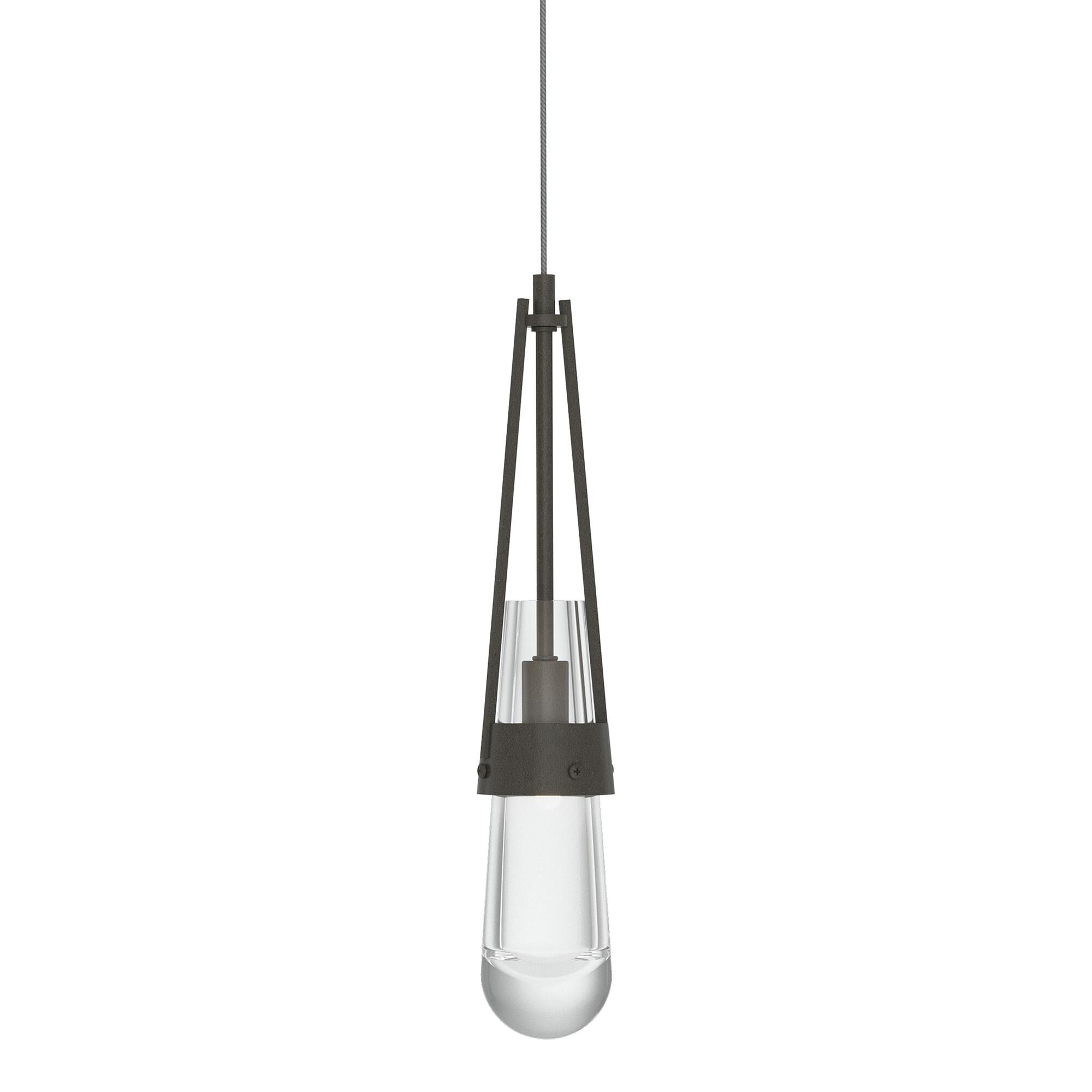 Shown in Dark Smoke finish and Clear glass