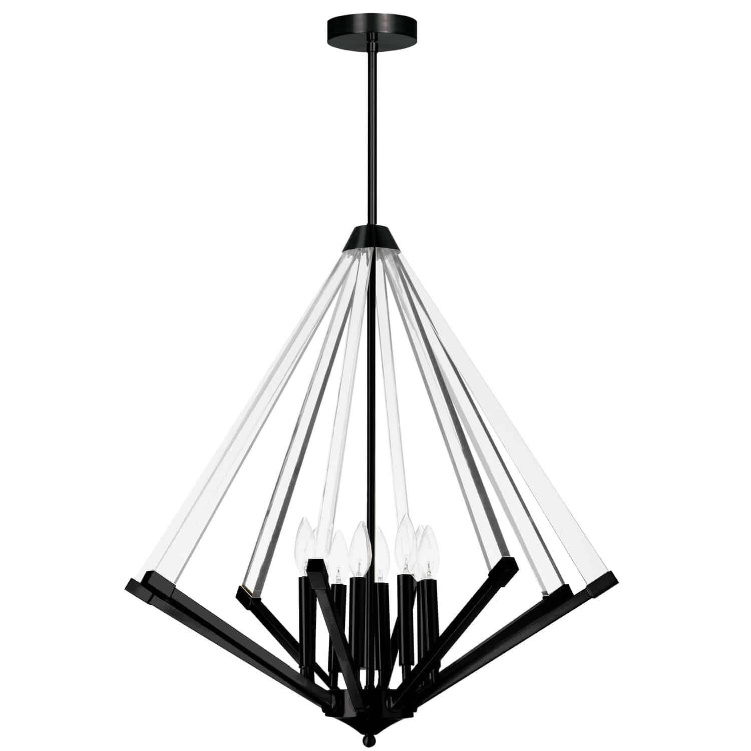 Aalto 27 Inch 8 Light Chandelier by Dainolite