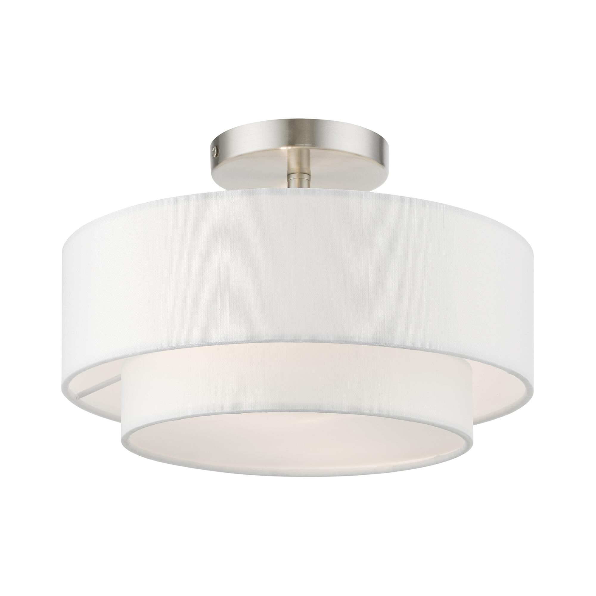 Meridian 12 Inch 2 Light Semi Flush Mount by Livex Lighting