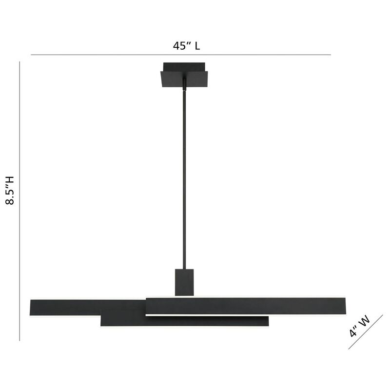 Cameno 45 Inch Linear Chandelier by Eurofase Lighting