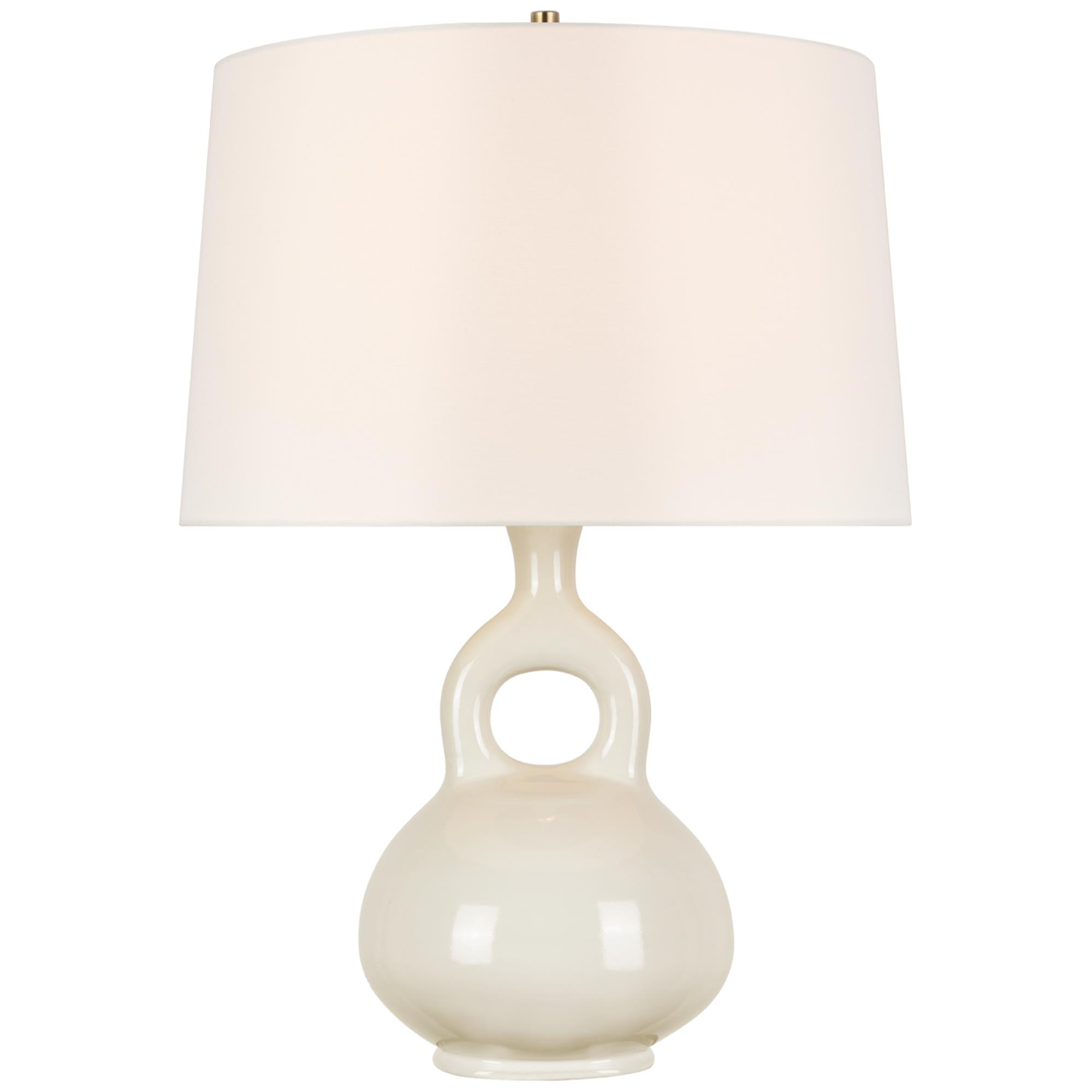 Shown in Ivory finish and Linen shade